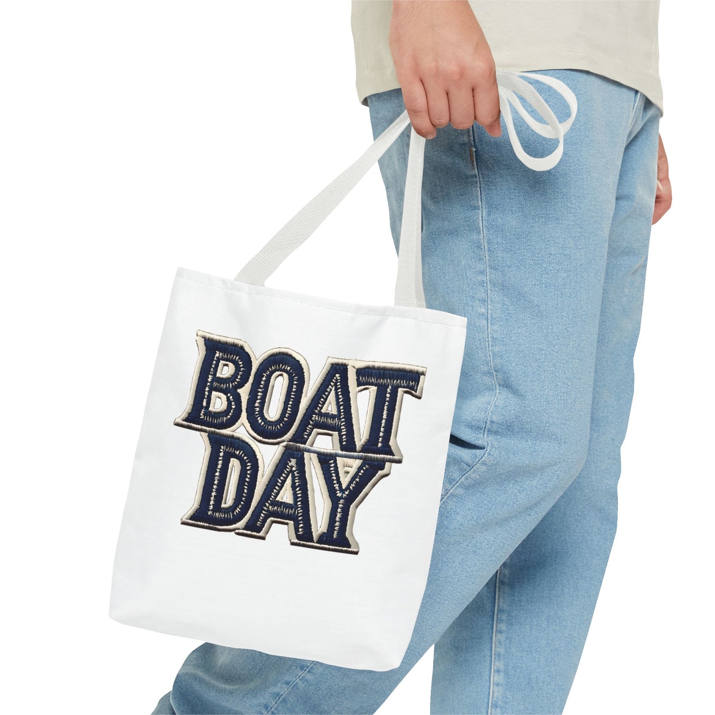 Nautical Boat Day Tote Bag with Anchor, Beach Bag, Summer Tote, Canvas Tote, Shoulder Bag, Vacation Bag