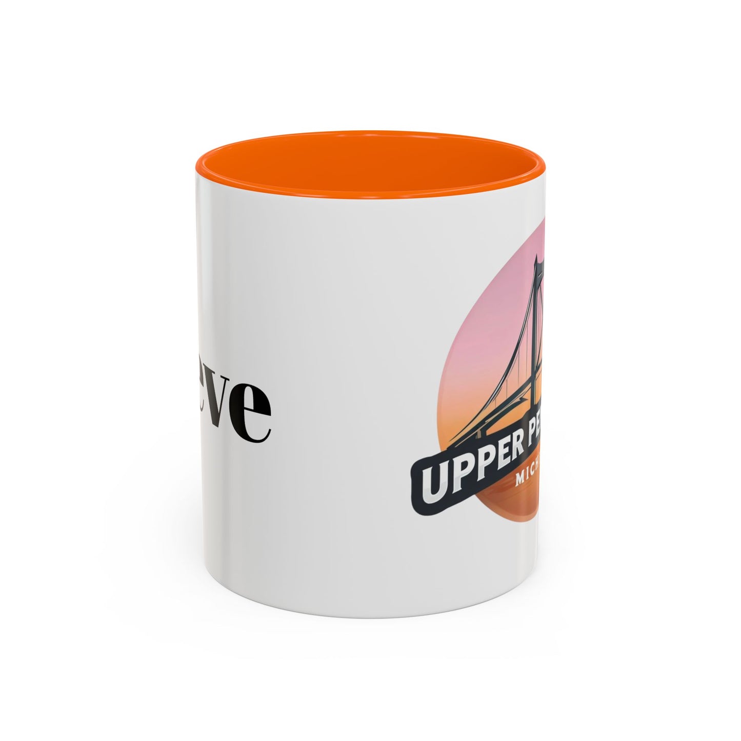Coffee Mug, Mackinac Bridge Upper Peninsula Michigan Personalized Cup, Mackinac Island, Custom Name Mug, Gift for Coffee Lover, Travel Mug,
