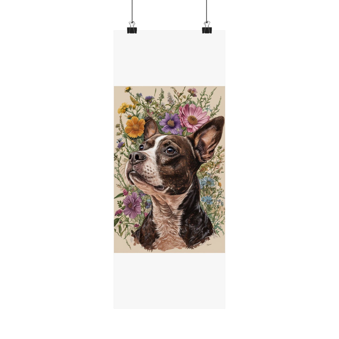 Poster - Jack Russel Boston Terrier Mix BoJack Matte Vertical