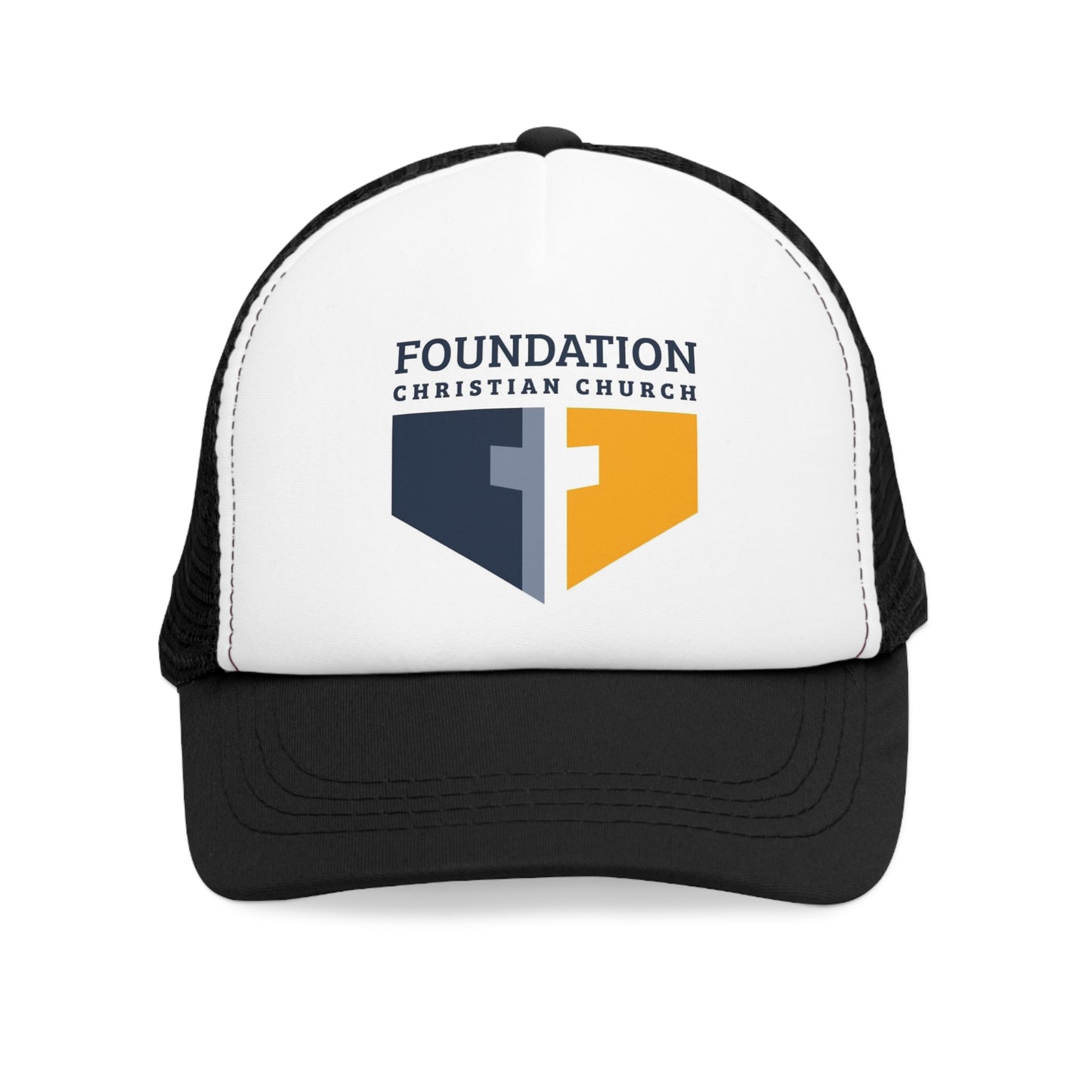 Foundation Christian Church Mesh Cap, Oakland University, Michigan, Faith, Cross, Baseball Hat, College, Rochester Michigan
