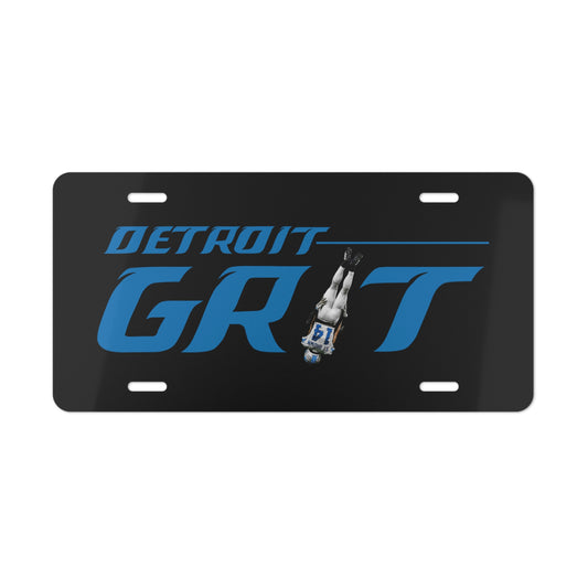 Car Accessories, Detroit Grit Vanity Plate, Football Fan Gift Idea, Detroit Fanatic, Detroit Pride, Detroit Decor, Detroit Memorabilia, Car
