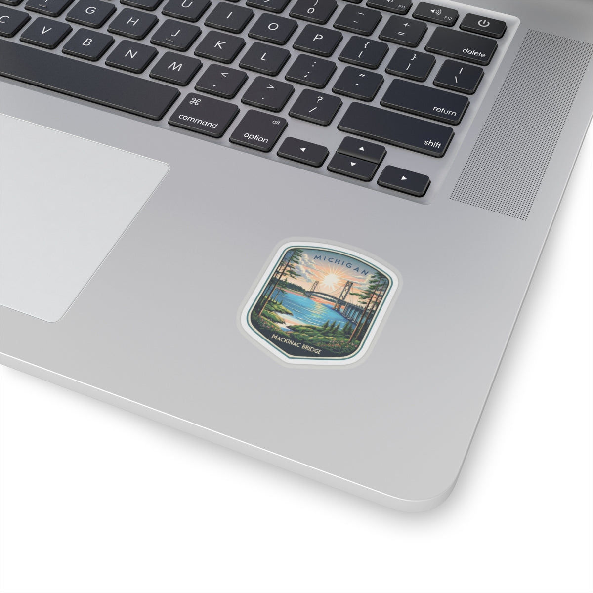 Michigan Mackinac Bridge, Great Lakes, Mackinaw City, St Ignace Kiss-Cut Stickers, Pure Michigan, Notebook, Journal