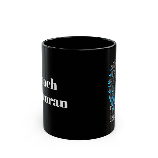 Mug, Lions Football, Football Coach Gift, Detroit Football, Black Coffee Cup, Tea Mug, Lions Fan, Personalized Mug