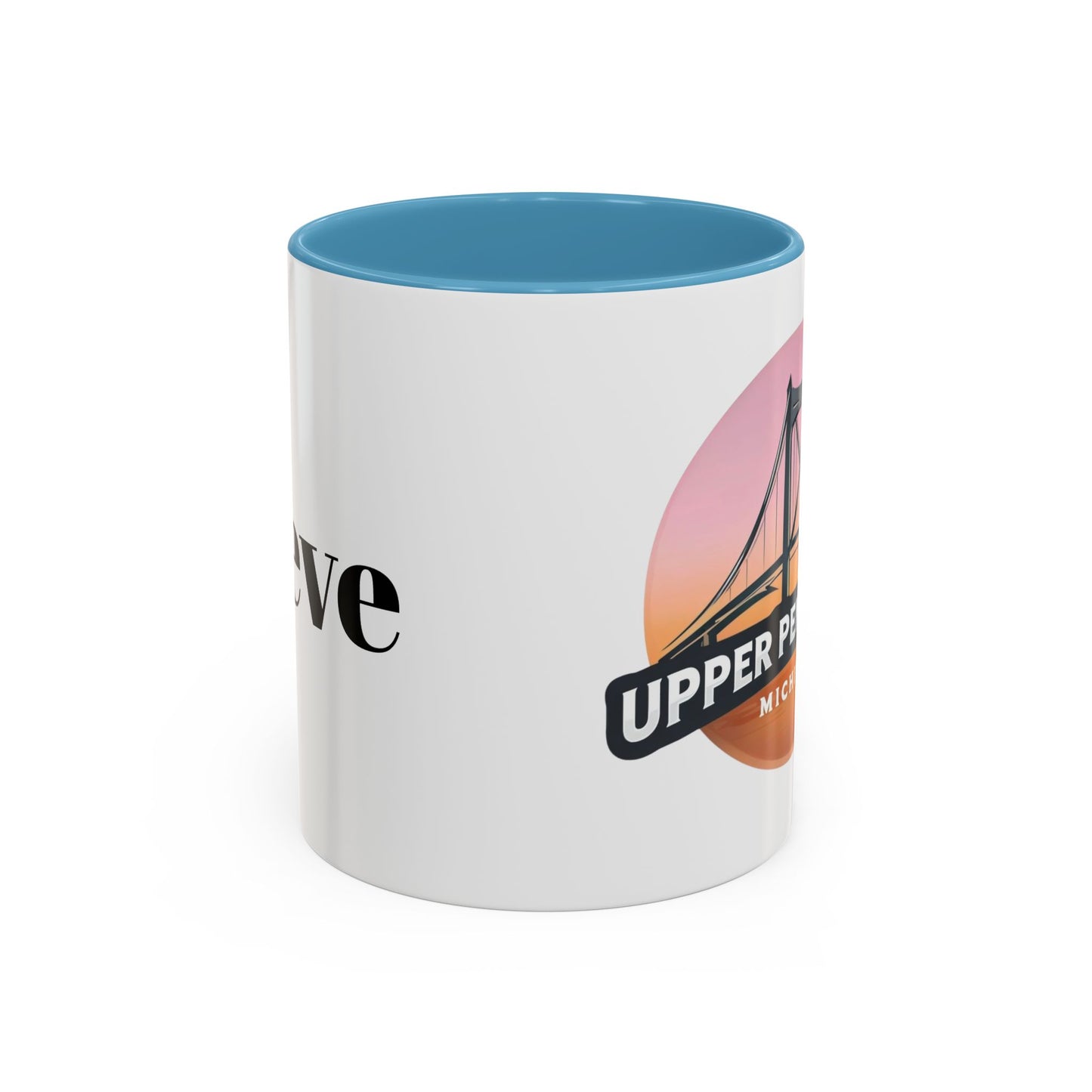 Coffee Mug, Mackinac Bridge Upper Peninsula Michigan Personalized Cup, Mackinac Island, Custom Name Mug, Gift for Coffee Lover, Travel Mug,