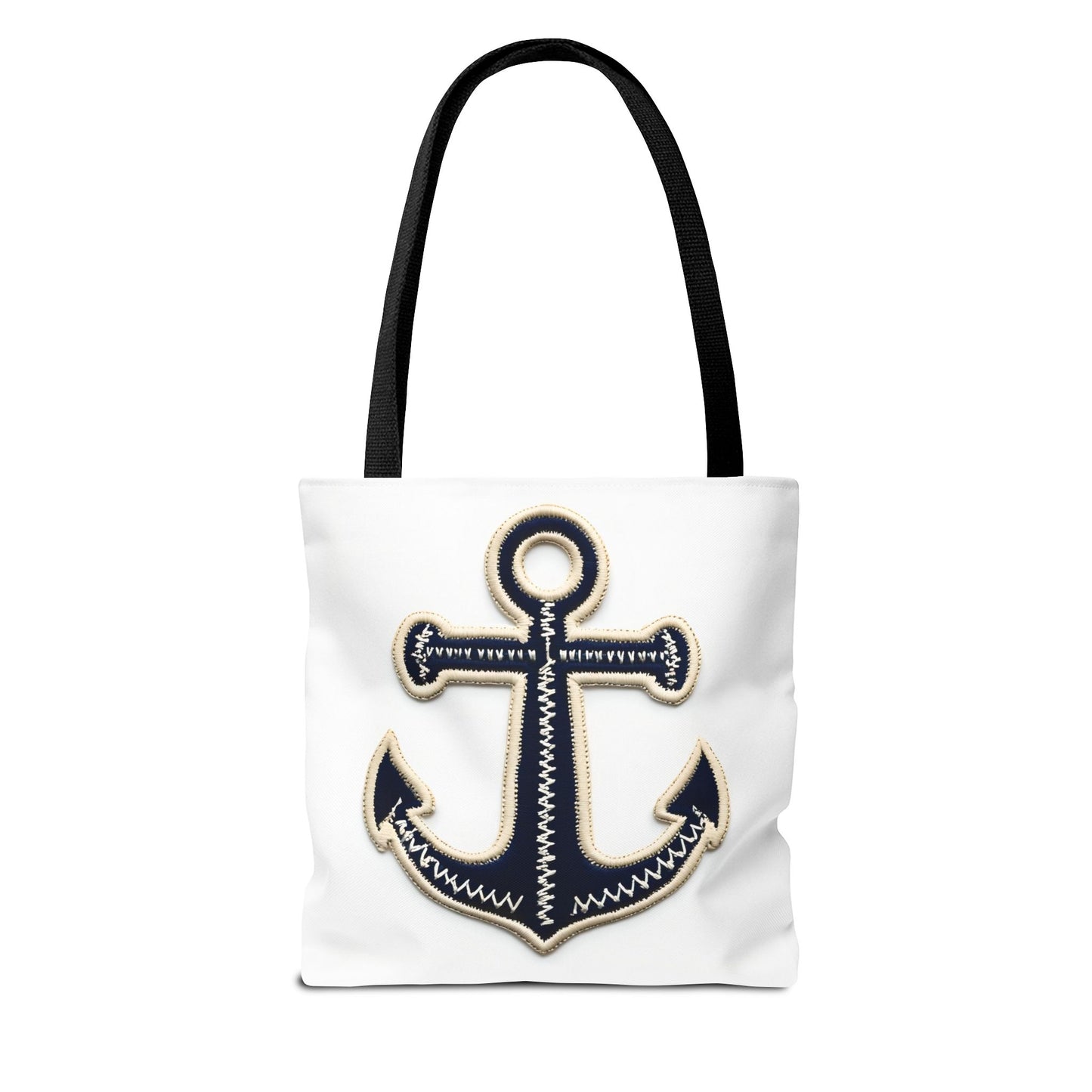 Nautical Boat Day Tote Bag with Anchor, Beach Bag, Summer Tote, Canvas Tote, Shoulder Bag, Vacation Bag