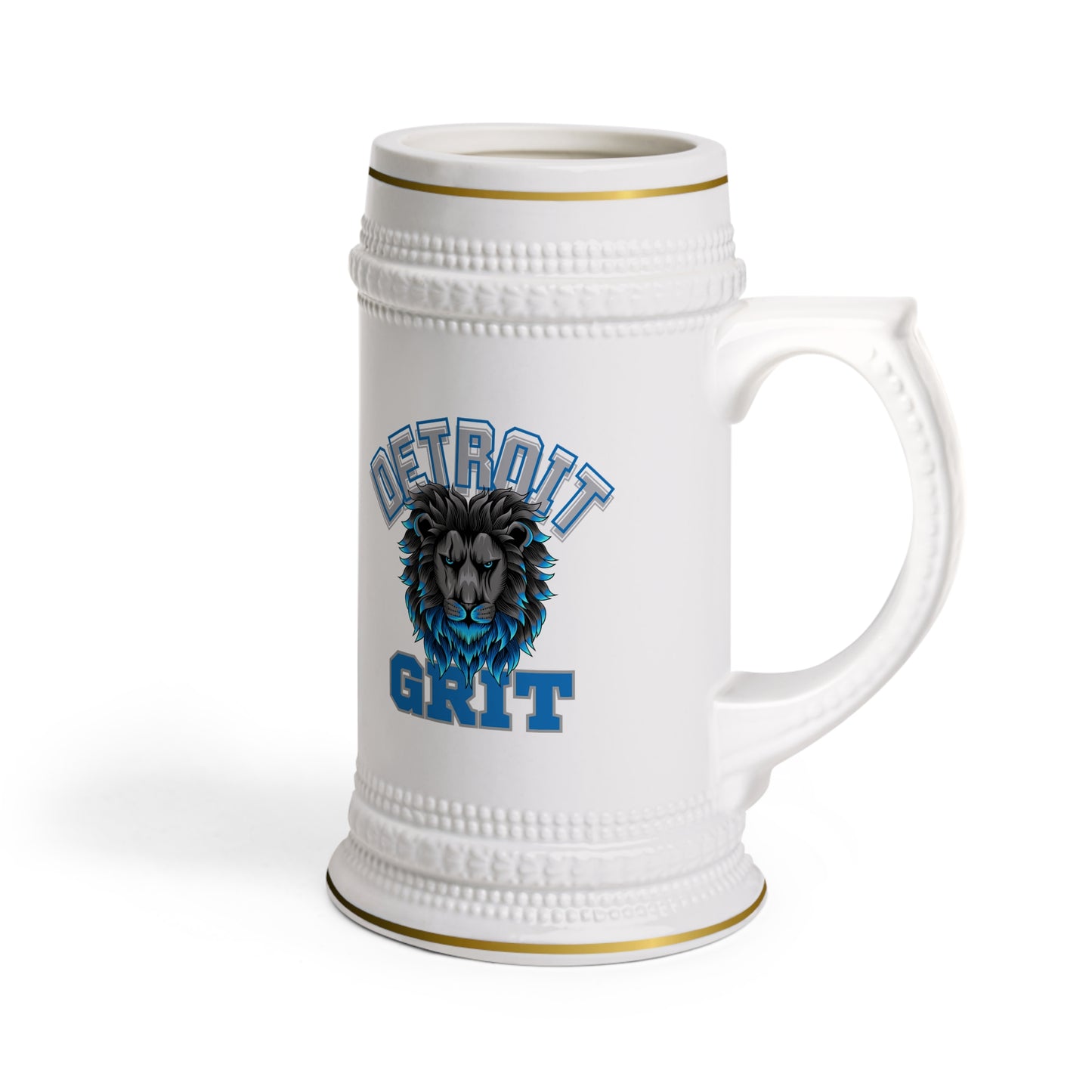 Custom Detroit Grit Beer Stein Mug | Unique Gift for Beer Lovers, Personalized Mug, Home Bar Decor, Best Friend Gift, Graduation Celebration