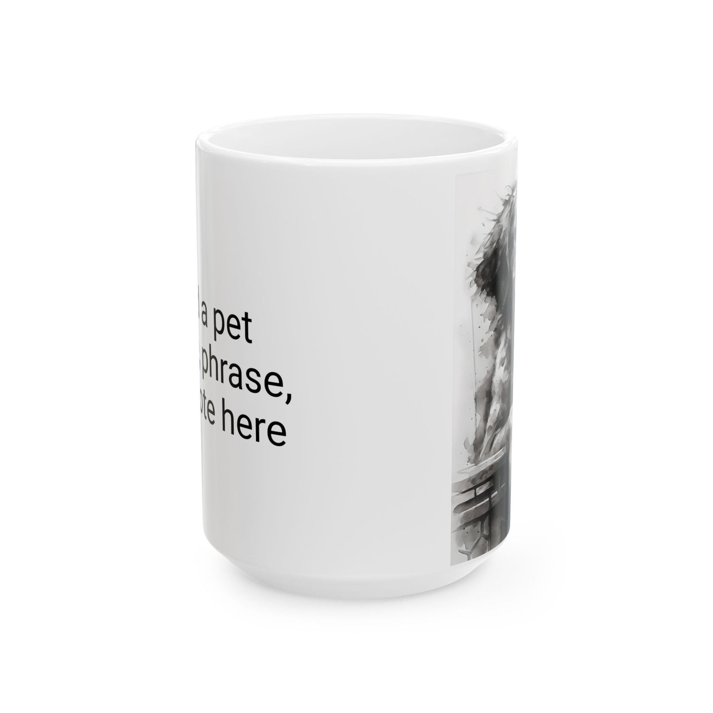 Custom Pet Portrait Mug - Personalized Dog/Cat Coffee Cup, Gift for Pet Lovers, Fun Pet Memorable Mug, Mother's Day, Dog Mom, Dog Dad Gift