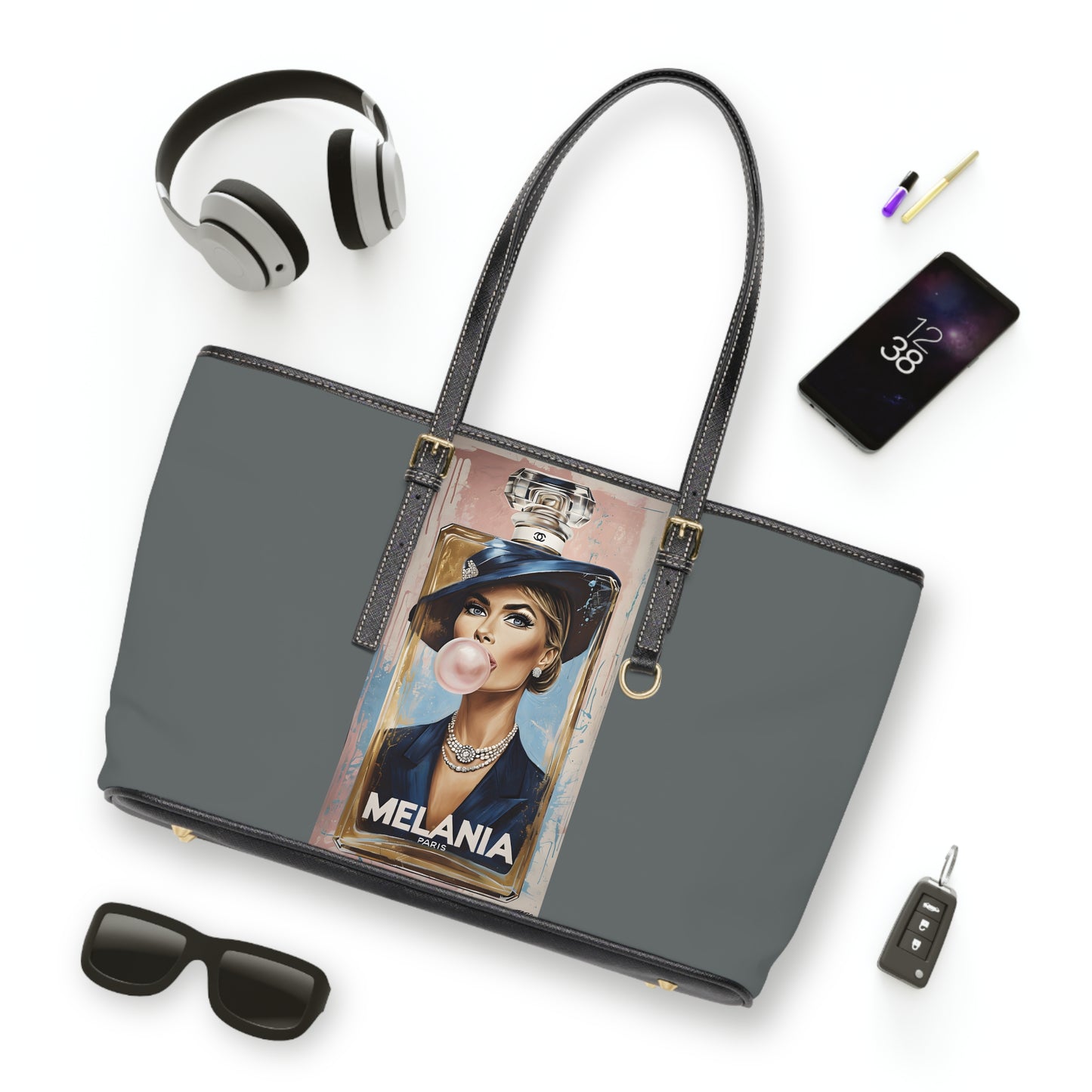 Shoulder Bag, Melania Trump First Lady Perfume Paris Inaugural Mother's Day Valentine's Day, Handbag, Crossbody Purse, Designer Tote,