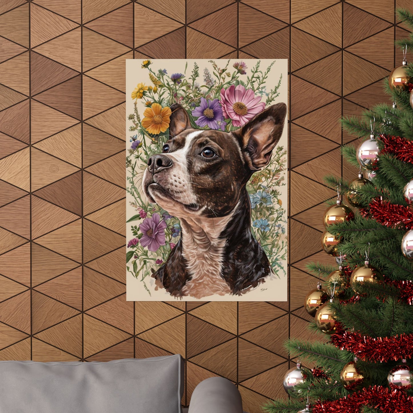 Poster - Jack Russel Boston Terrier Mix BoJack Matte Vertical