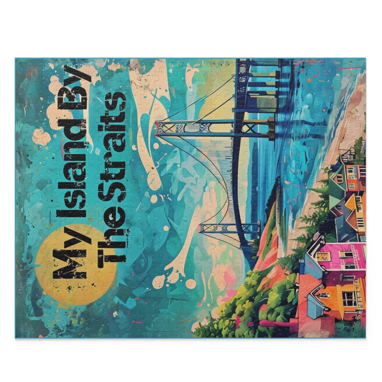 Mackinac Island, Mackinac Bridge, Great Lakes, Mackinaw City Michigan, Upper Peninsula Puzzle (120, 252, 500-Piece), Mother's Day Gift Idea