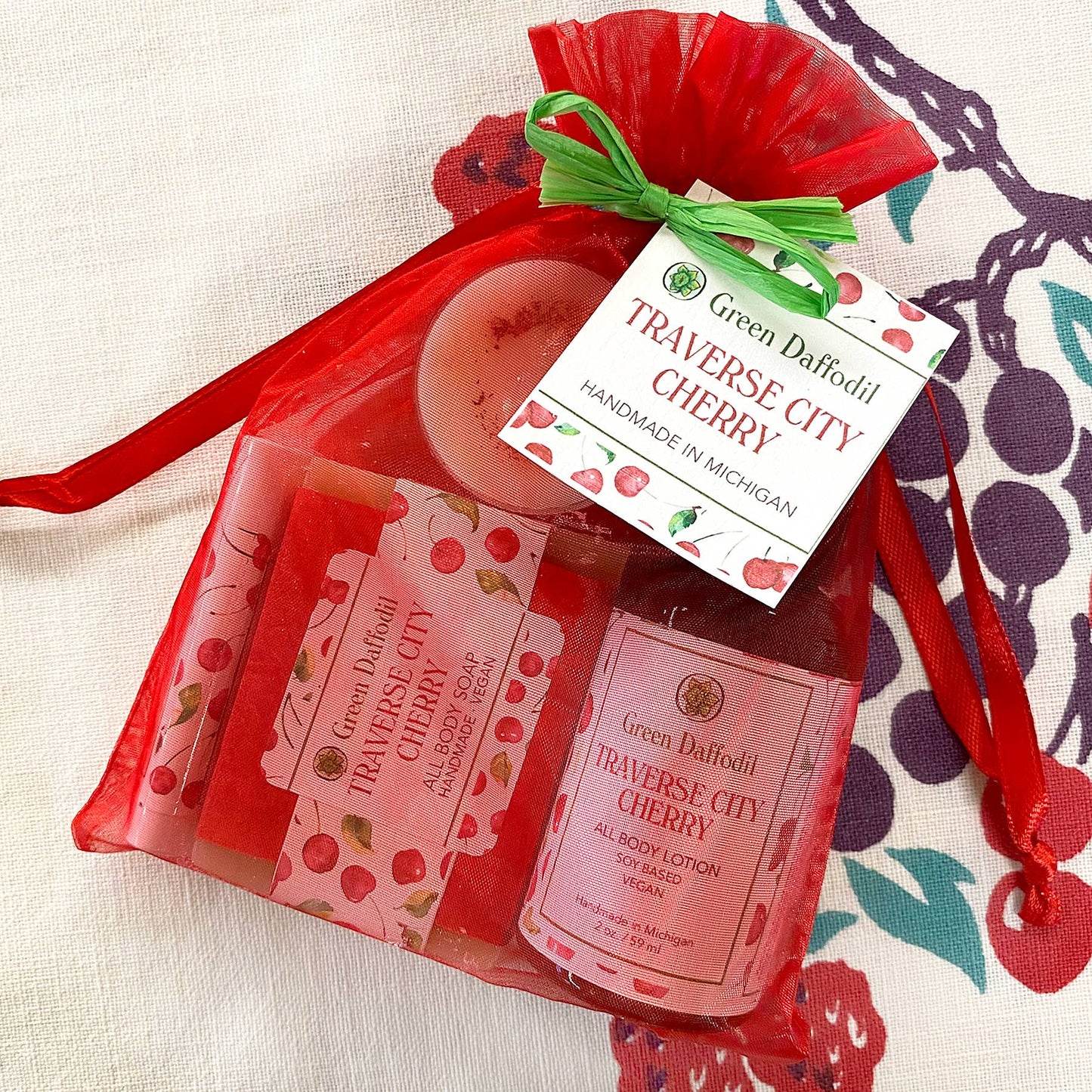 Traverse City Cherry Organdy Quartet Gift Set - Michigan