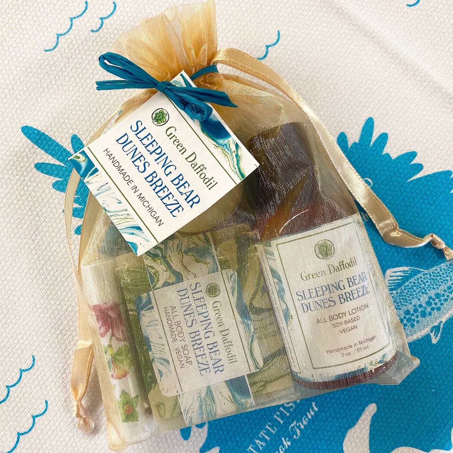 Sleeping Bear Dunes Breeze Organdy Quartet Gift - Michigan