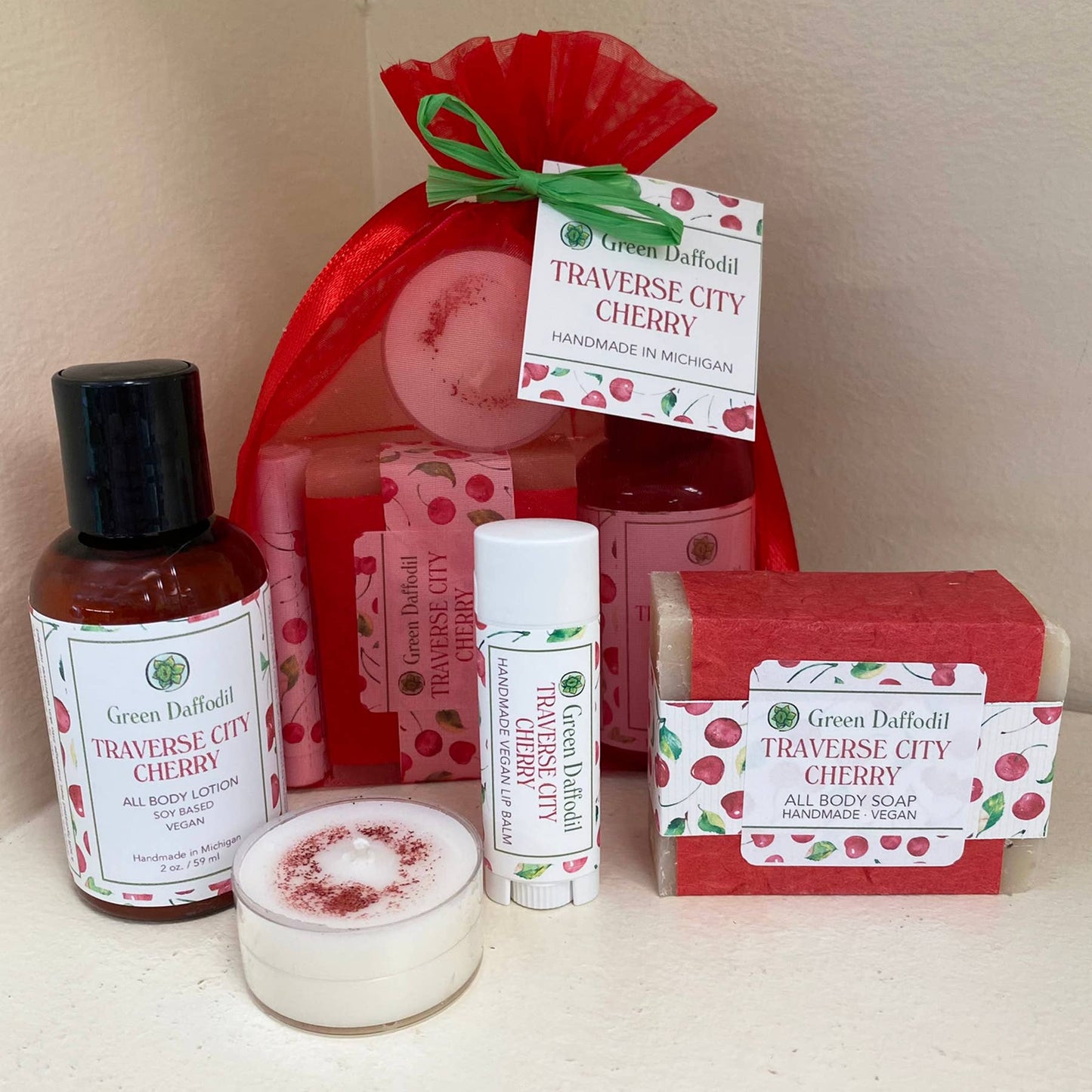 Traverse City Cherry Organdy Quartet Gift Set - Michigan
