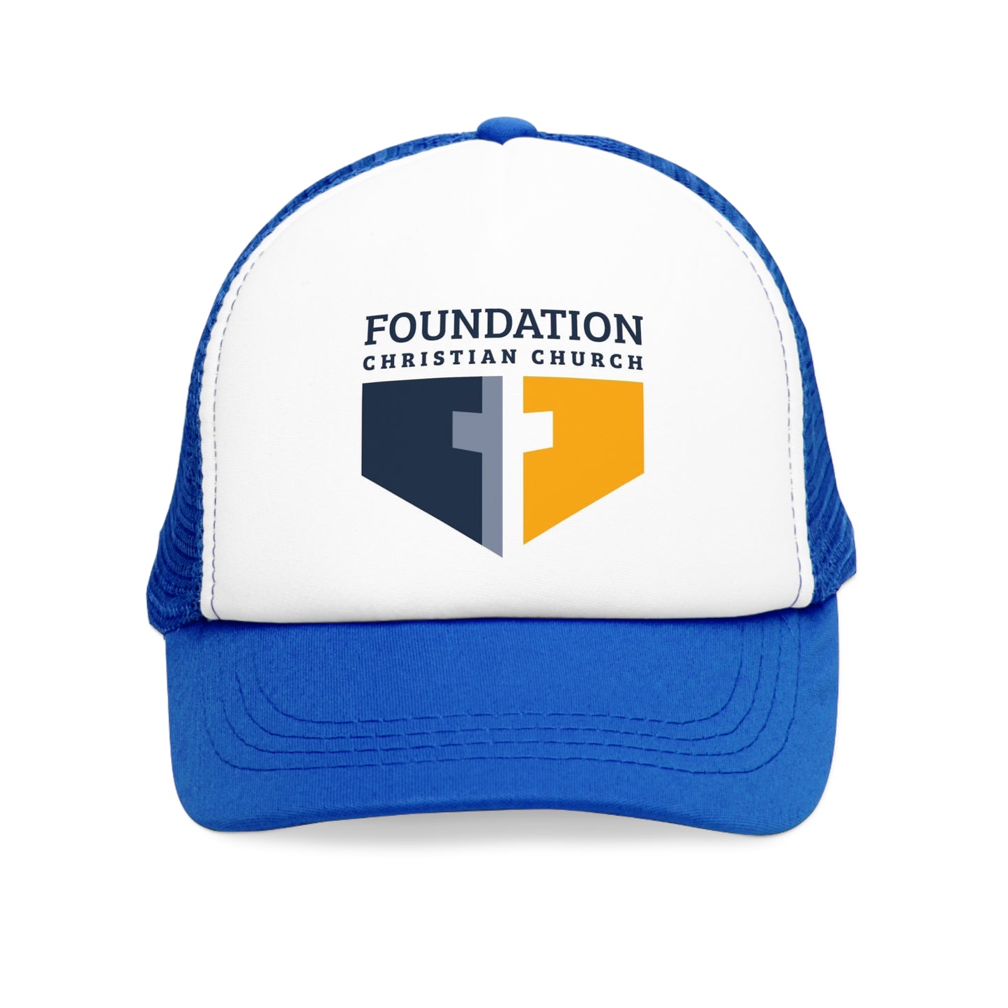 Foundation Christian Church Mesh Cap, Oakland University, Michigan, Faith, Cross, Baseball Hat, College, Rochester Michigan