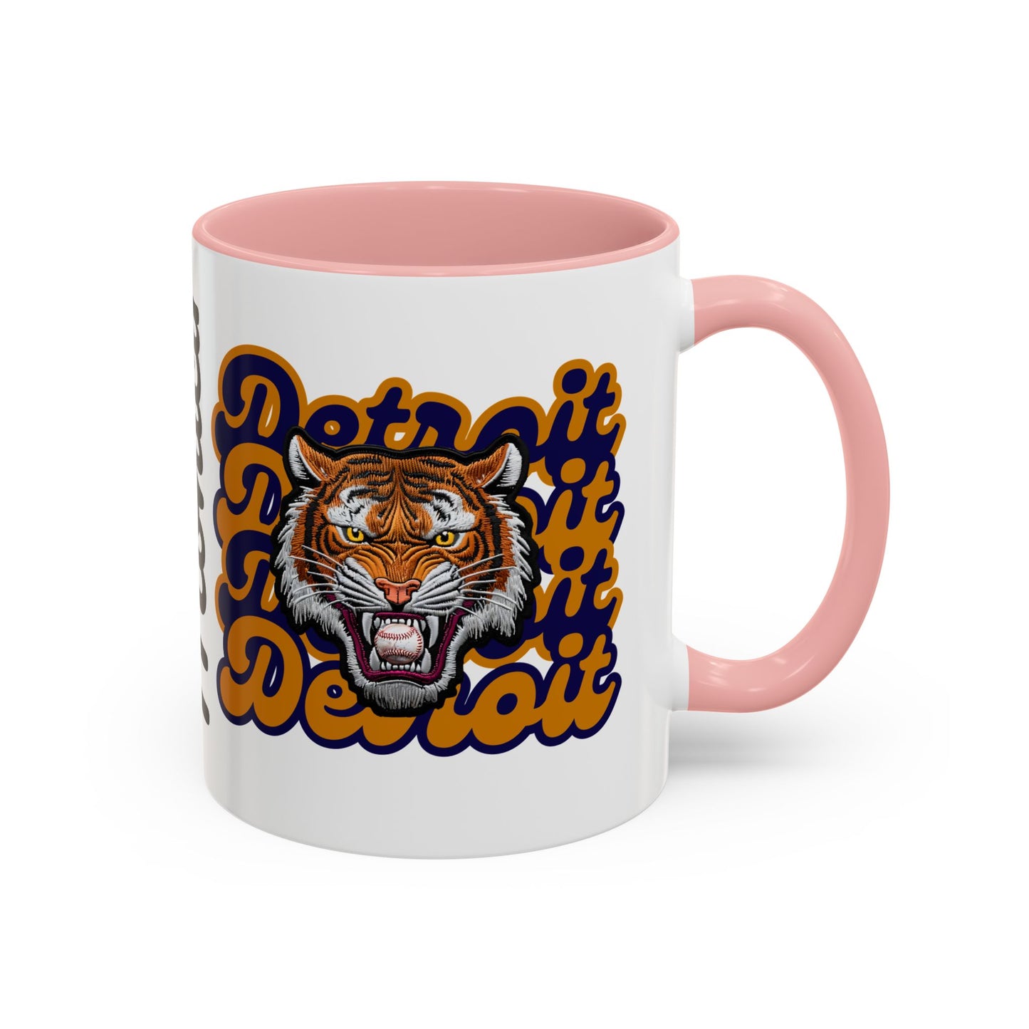 Bold Detroit Baseball, Tiger Coffee Mug, Fun Gift for Detroit Fans, Cute Tea Mug, Customizable Accent Mug, Collectible Sports Mug