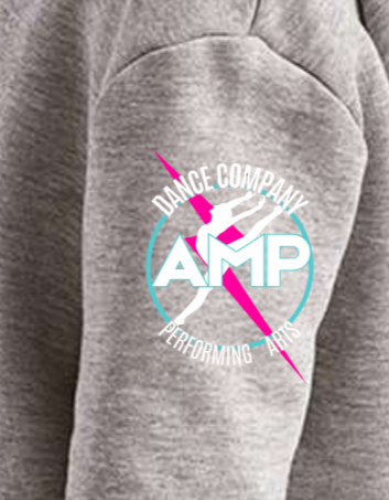 AMP Dance Co. Performing Arts Cropped Hooded Sweatshirt by TriDri Adult Sizes XS S/M L/XL 2XL