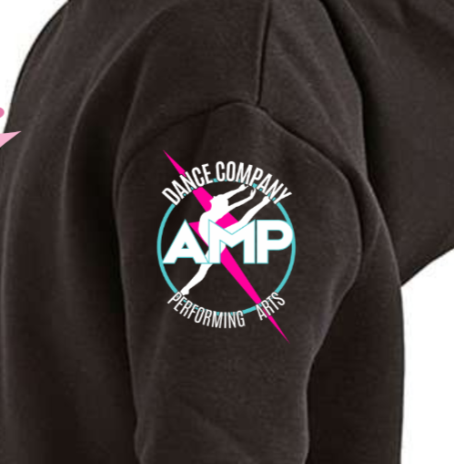 AMP Dance Co. Performing Arts Cropped Hooded Sweatshirt by TriDri Adult Sizes XS S/M L/XL 2XL