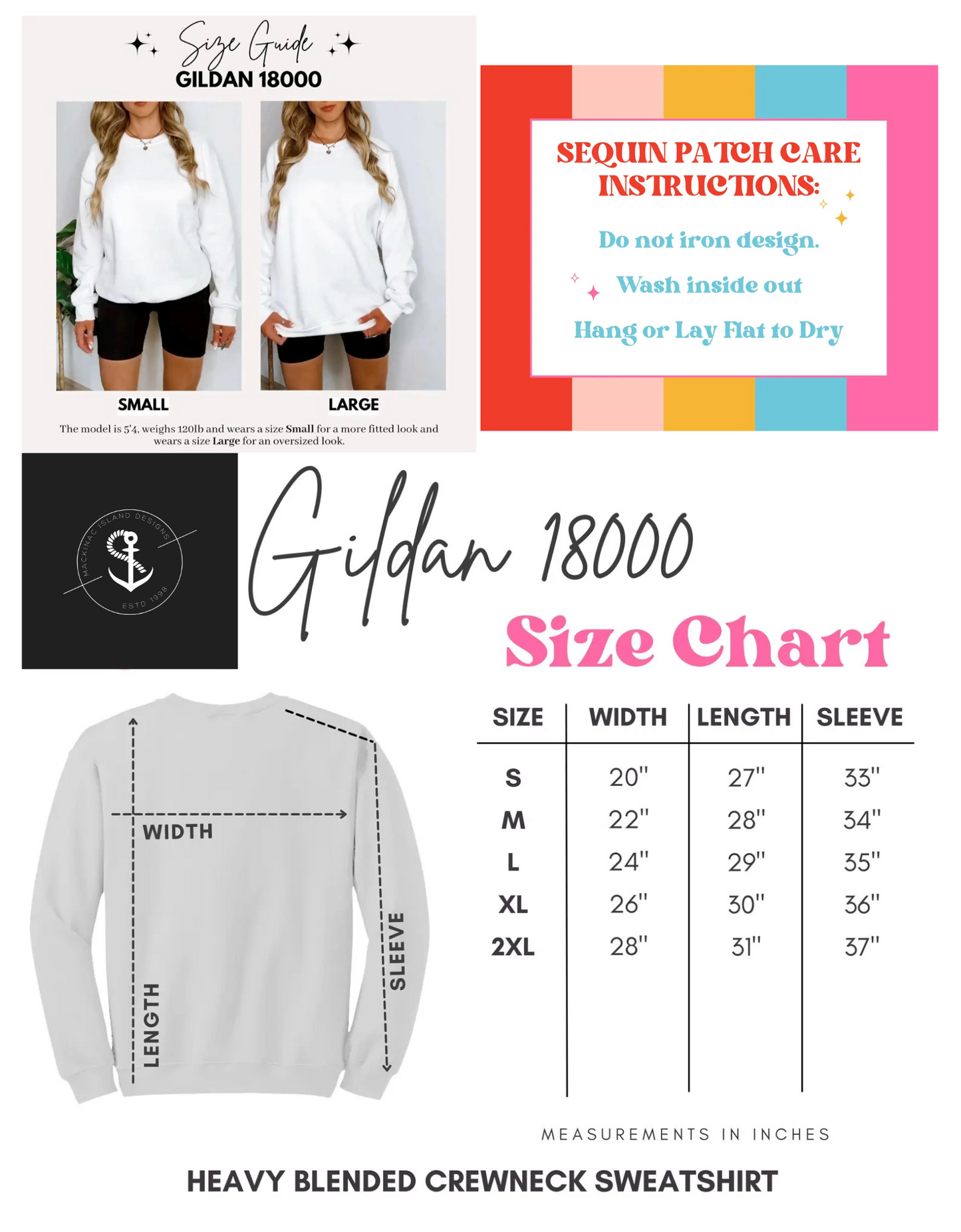 White Football Game Day Chenille Patch Crewneck Sweatshirt Sizes Unisex S-3XL