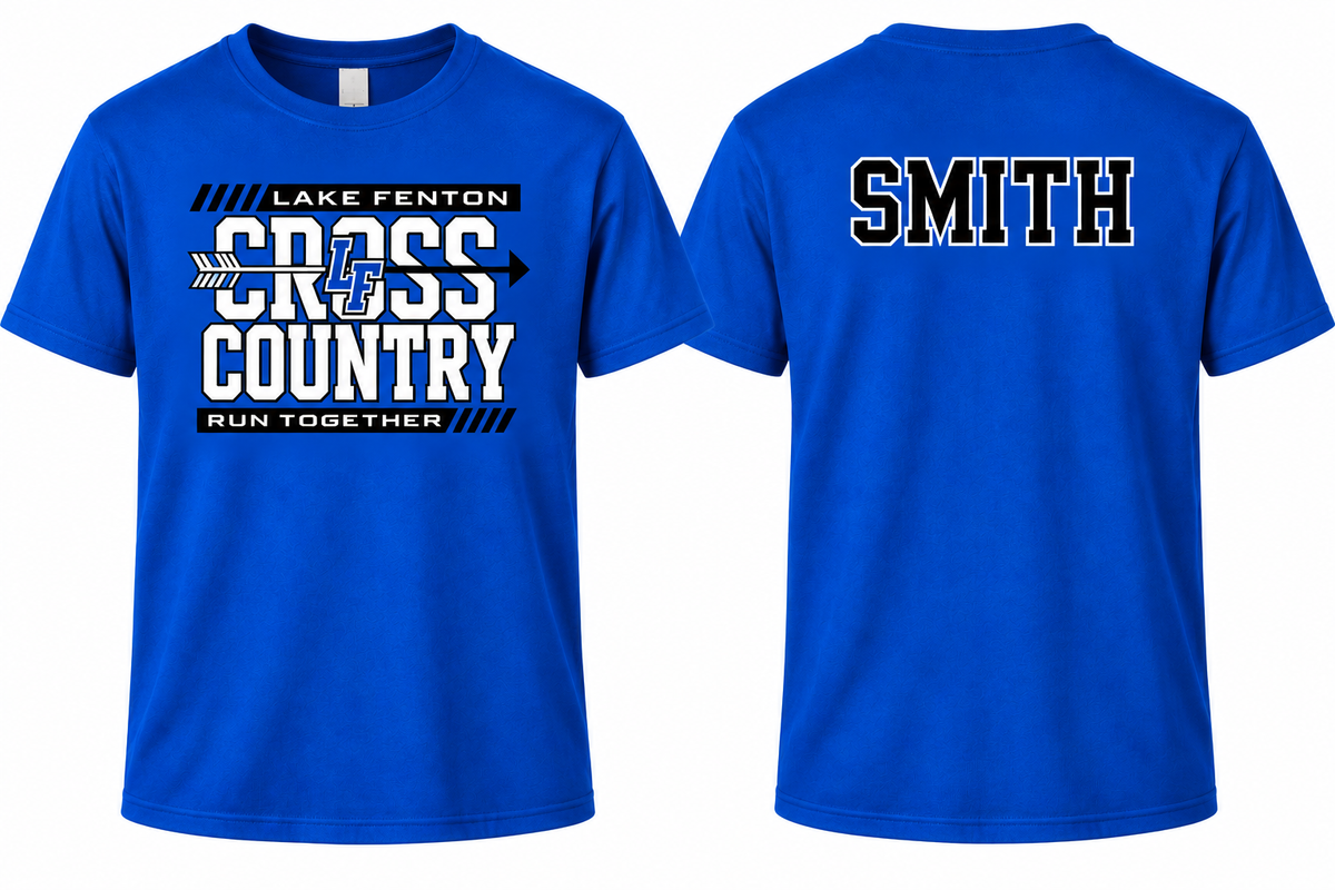 Lake Fenton Cross Country Team Personalized T-Shirt Unisex Fit Gildan Soft Style T-shirts XS-4XL (Copy)