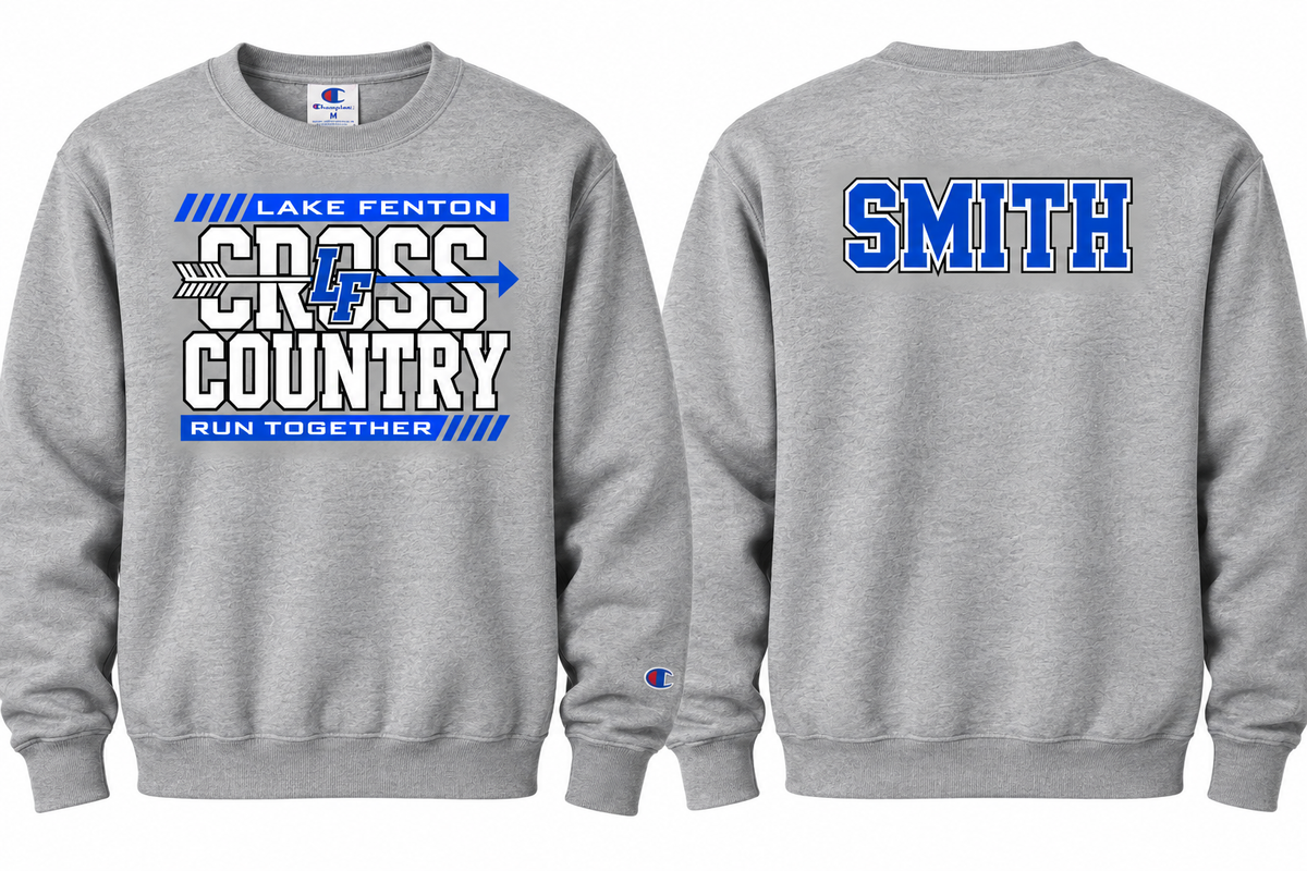 Lake Fenton Cross Country Team Personalized Champion Hoodie Sweatshirts Small-3XL Unisex