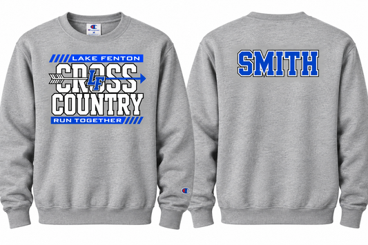 Lake Fenton Cross Country Team Personalized Champion Hoodie Sweatshirts Small-3XL Unisex