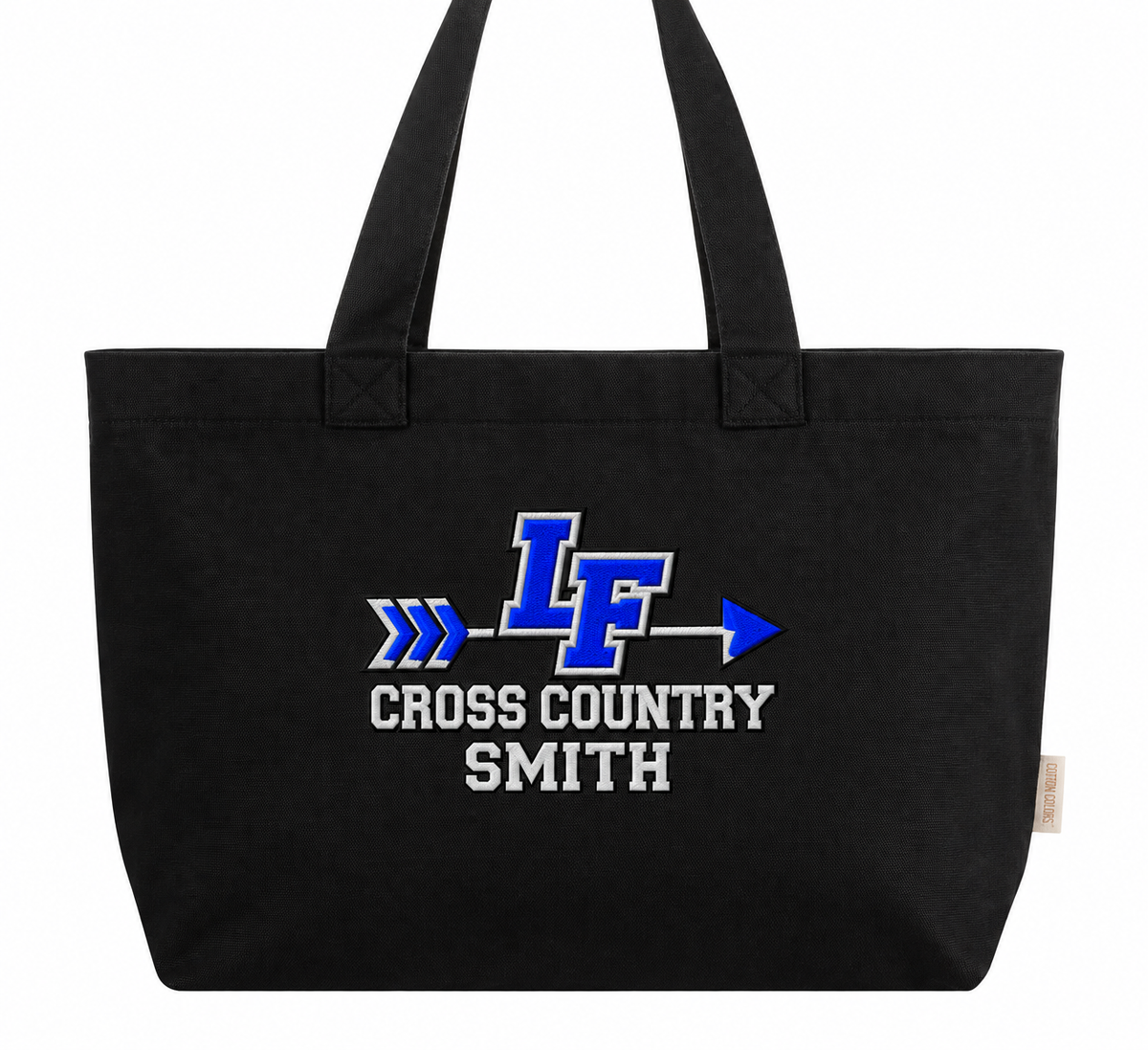 COMFORT COLORS EVERYDAY TOTE EMBROIDERED PERSONALIZED LAKE FENTON Cross Country TEAM (Copy)