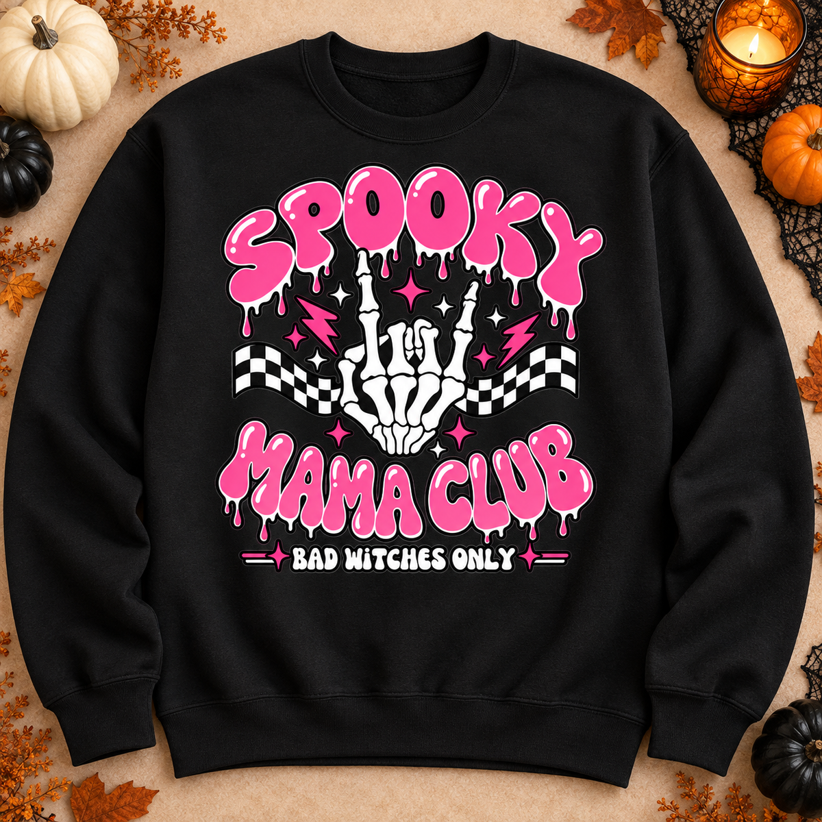 Spooky Mama Club Halloween Shirt, Crewneck or Hoodie