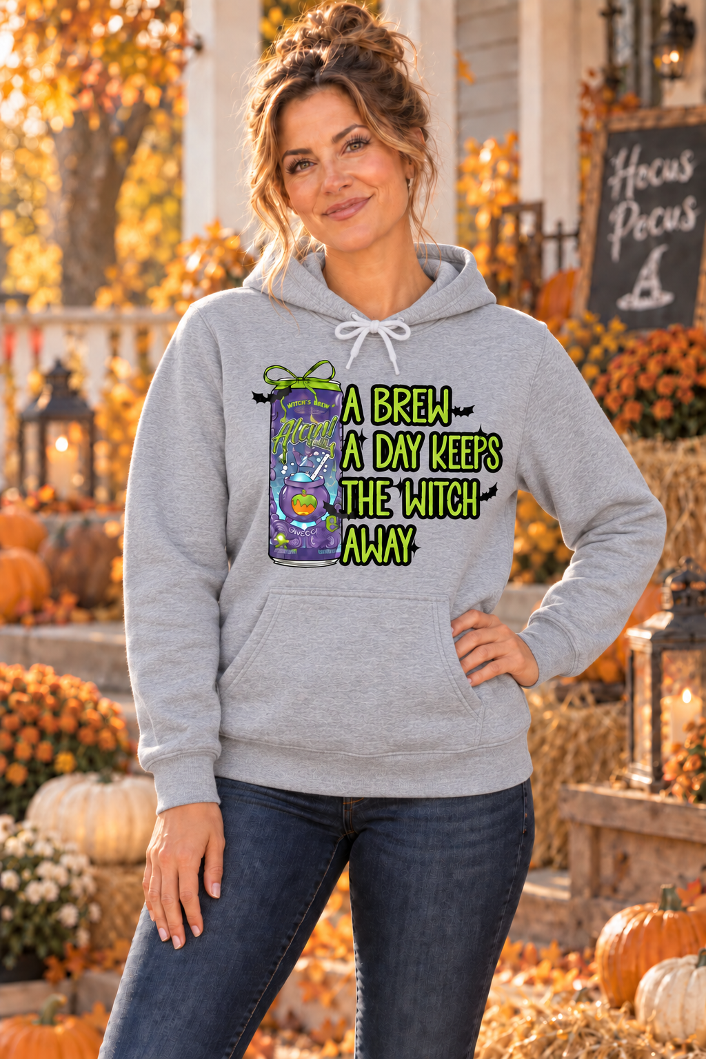 A Brew A Day Keeps The Witch Away Halloween T-Shirt or Hoodie