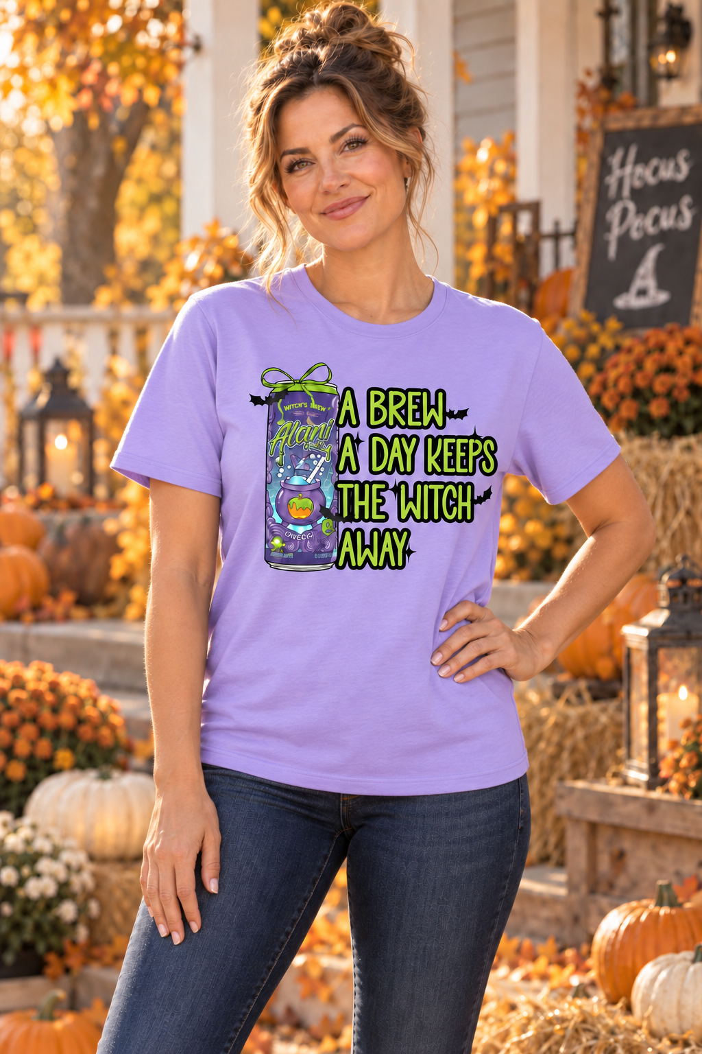A Brew A Day Keeps The Witch Away Halloween T-Shirt or Hoodie