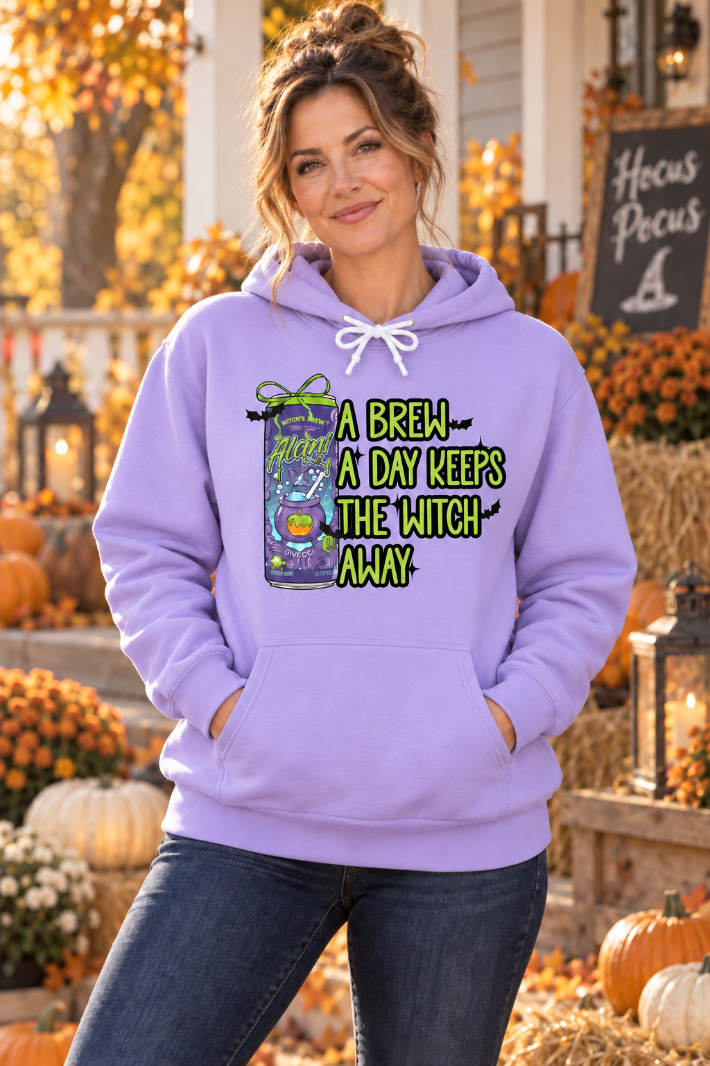A Brew A Day Keeps The Witch Away Halloween T-Shirt or Hoodie