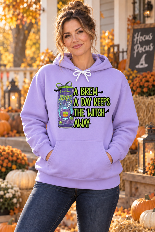 A Brew A Day Keeps The Witch Away Halloween T-Shirt or Hoodie