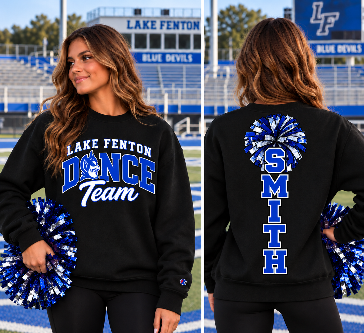 Lake Fenton Dance Team Personalized Champion Crewneck Sweatshirts