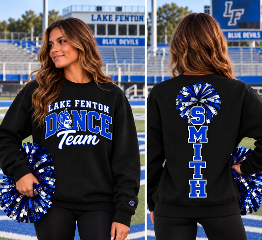 Lake Fenton Dance Team Personalized Champion Crewneck Sweatshirts