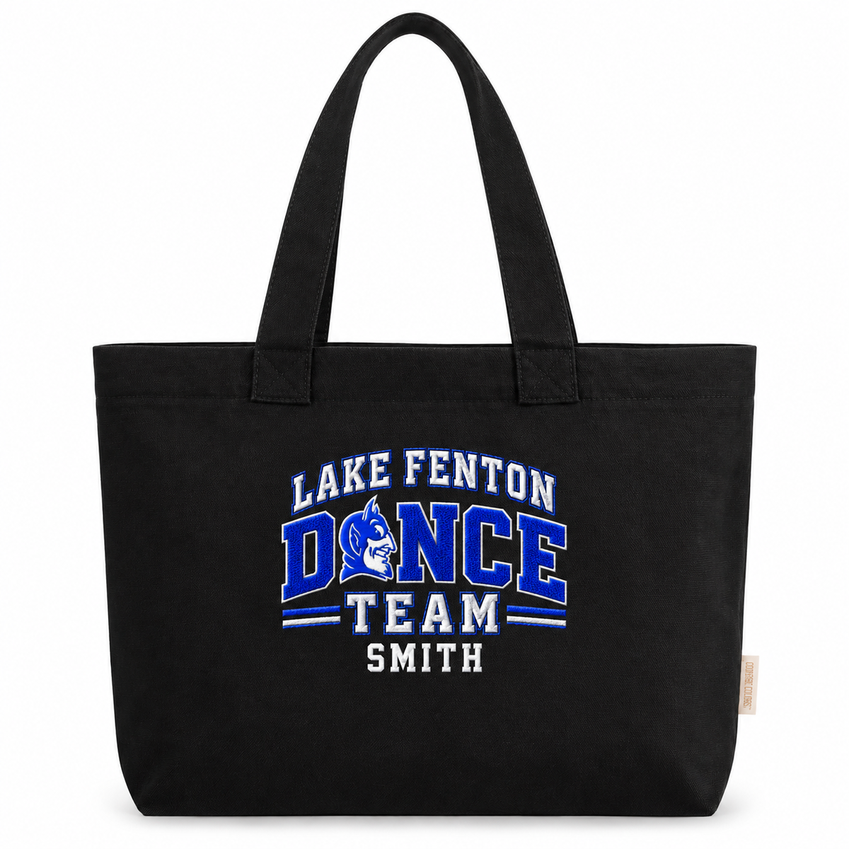 COMFORT COLORS EVERYDAY TOTE EMBROIDERED PERSONALIZED LAKE FENTON DANCE TEAM