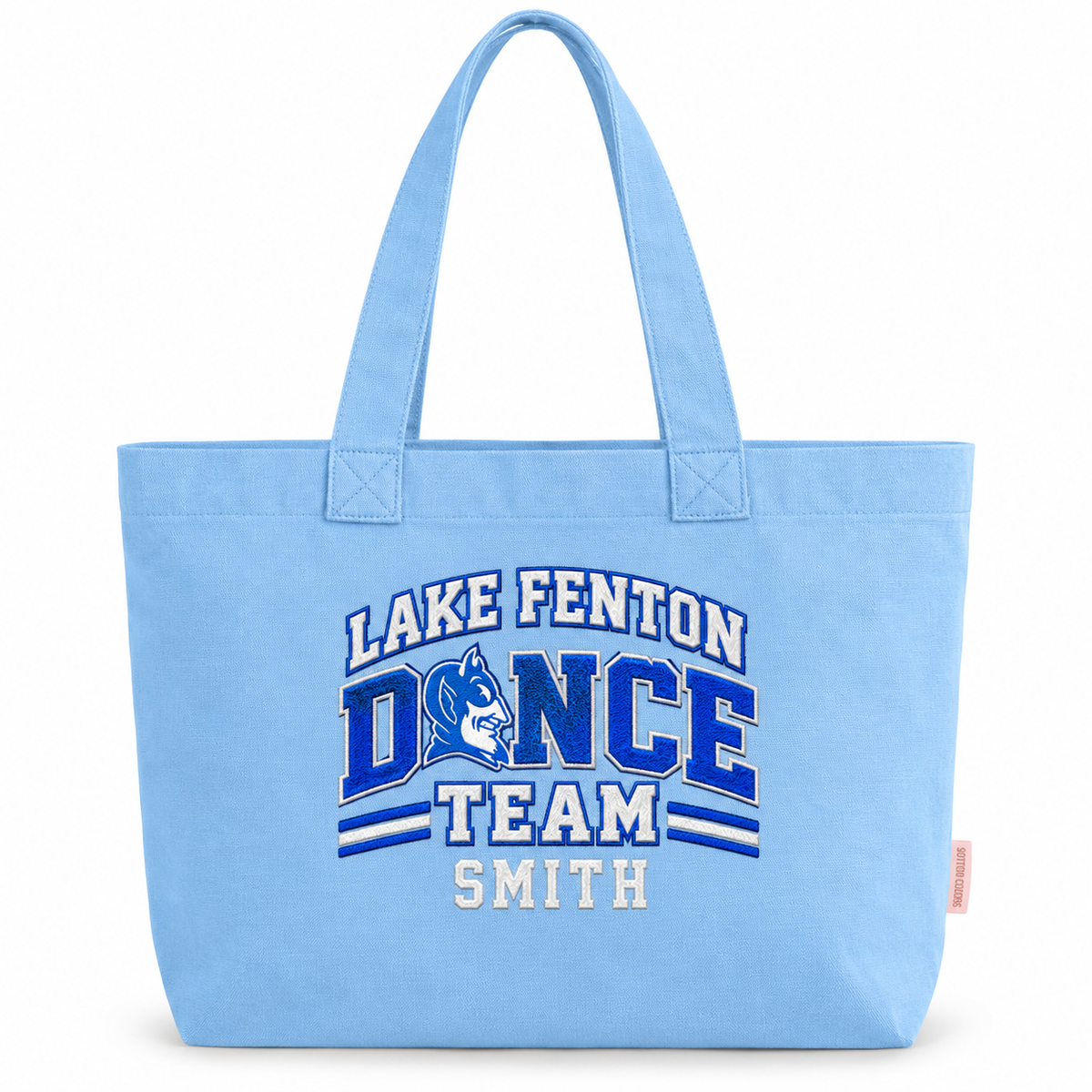 COMFORT COLORS EVERYDAY TOTE EMBROIDERED PERSONALIZED LAKE FENTON DANCE TEAM