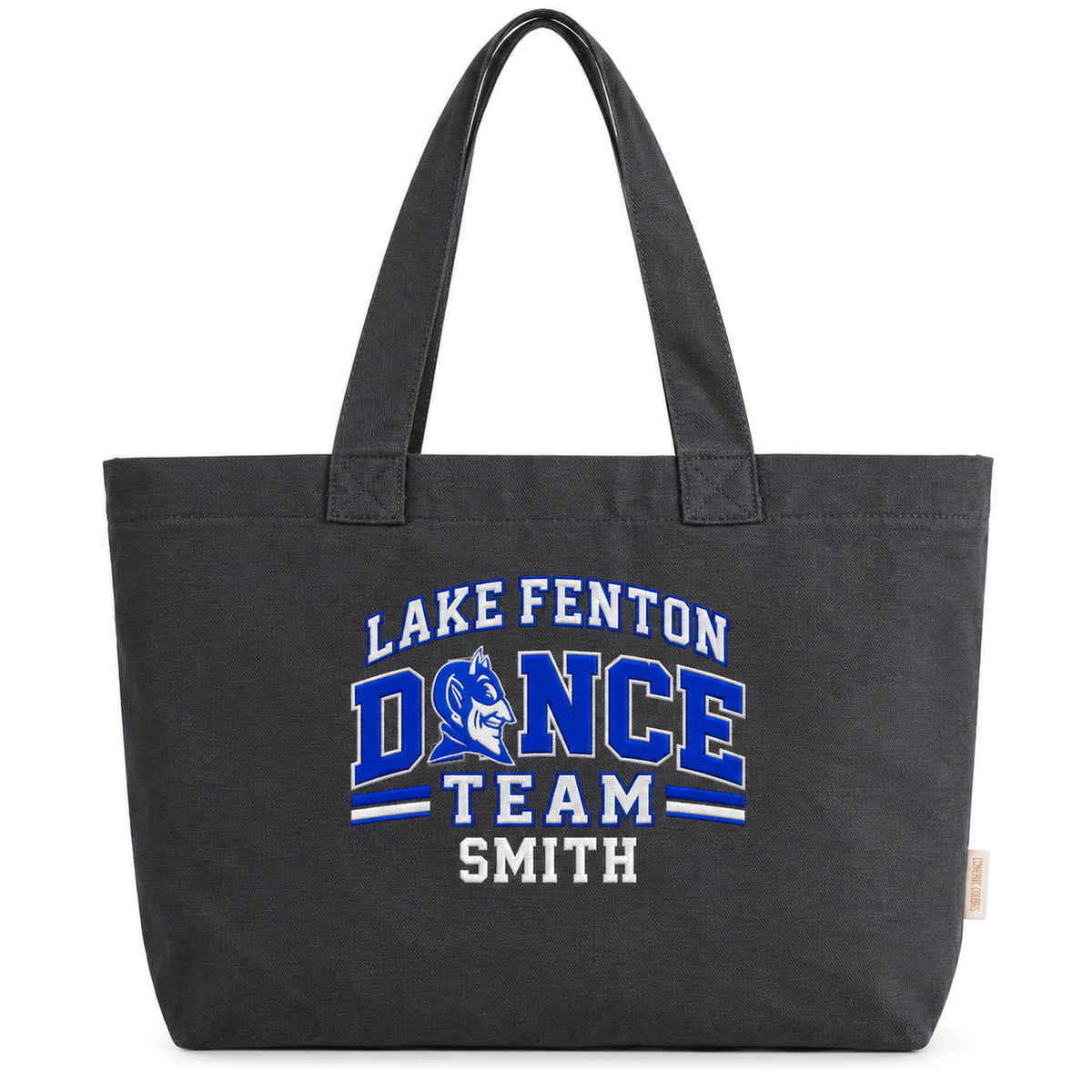 COMFORT COLORS EVERYDAY TOTE EMBROIDERED PERSONALIZED LAKE FENTON DANCE TEAM