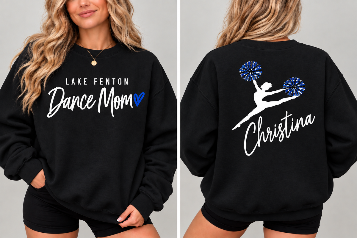 Lake Fenton Dance Team Mom Personalized Crewneck Sweatshirt