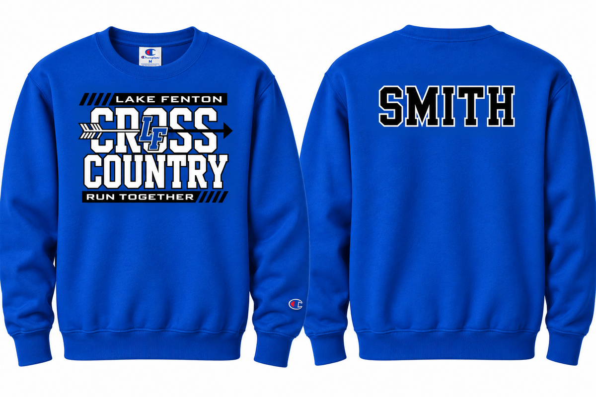 Lake Fenton Cross Country Team Personalized Champion Hoodie Sweatshirts Small-3XL Unisex