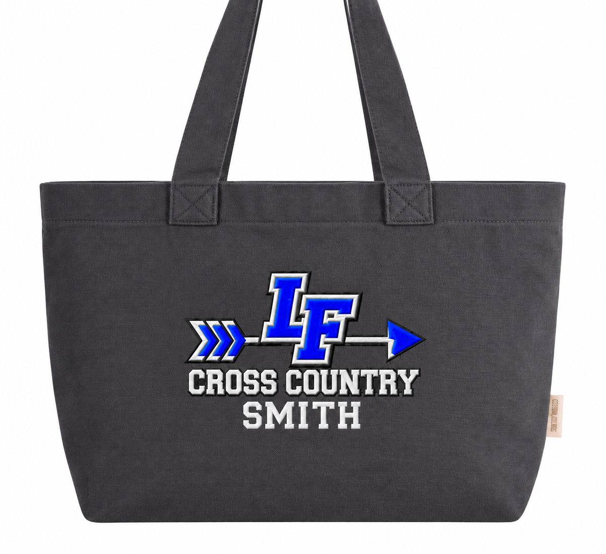 COMFORT COLORS EVERYDAY TOTE EMBROIDERED PERSONALIZED LAKE FENTON Cross Country TEAM (Copy)