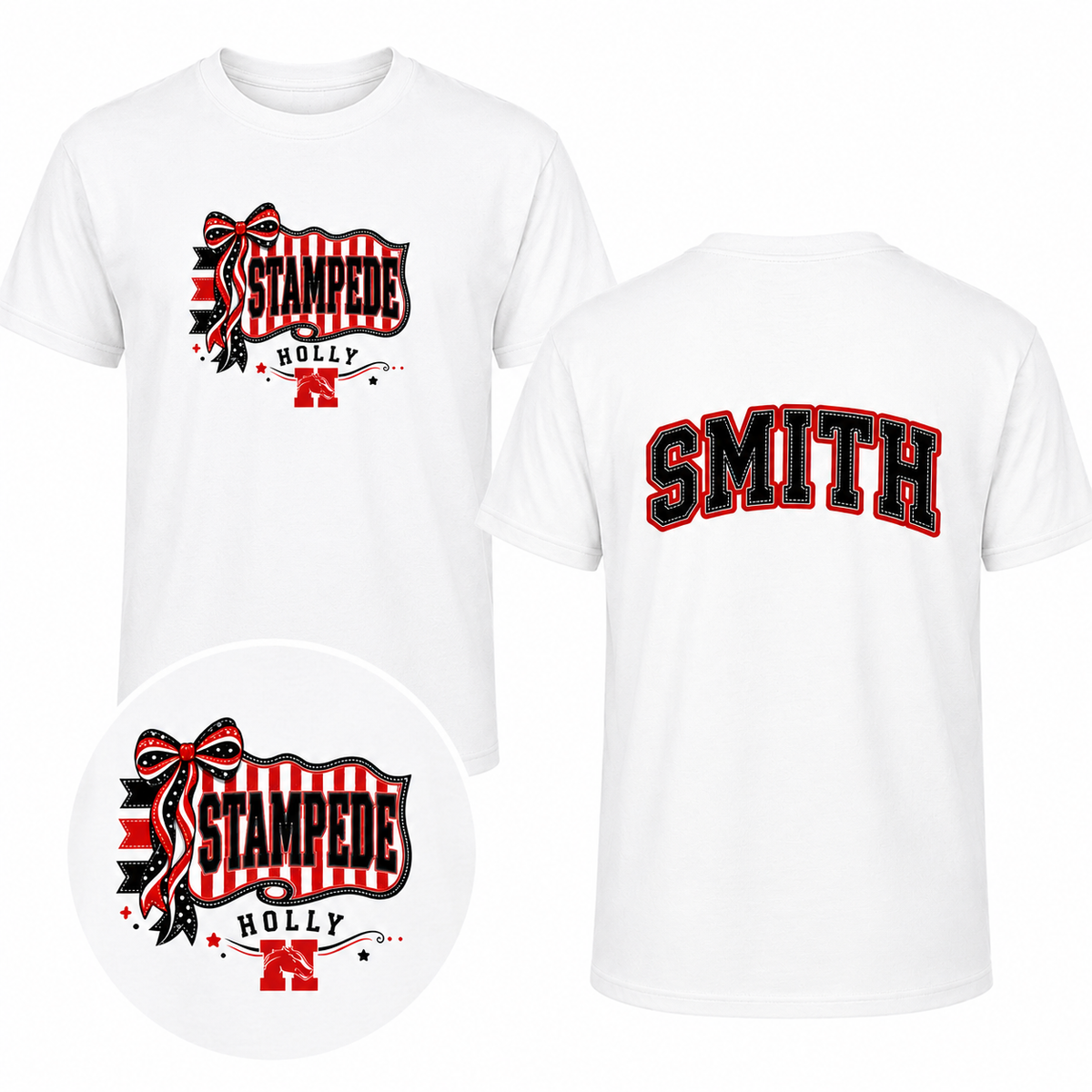 Holly Stampede Penant Personalized Spirit Wear | Gildan Softstyle T-Shirt, Crewneck Sweatshirt or Hoodie  Hook (Copy)
