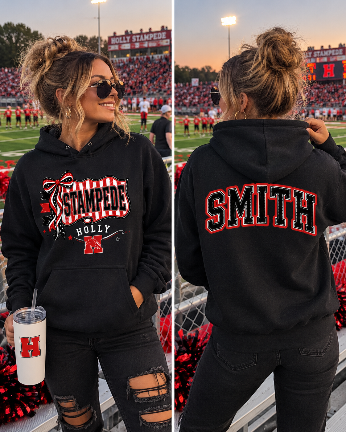Holly Stampede Penant Personalized Spirit Wear | Gildan Softstyle T-Shirt, Crewneck Sweatshirt or Hoodie  Hook (Copy)