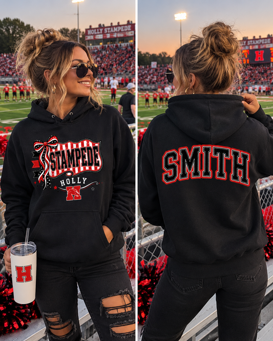 Holly Stampede Penant Personalized Spirit Wear | Gildan Softstyle T-Shirt, Crewneck Sweatshirt or Hoodie  Hook (Copy)