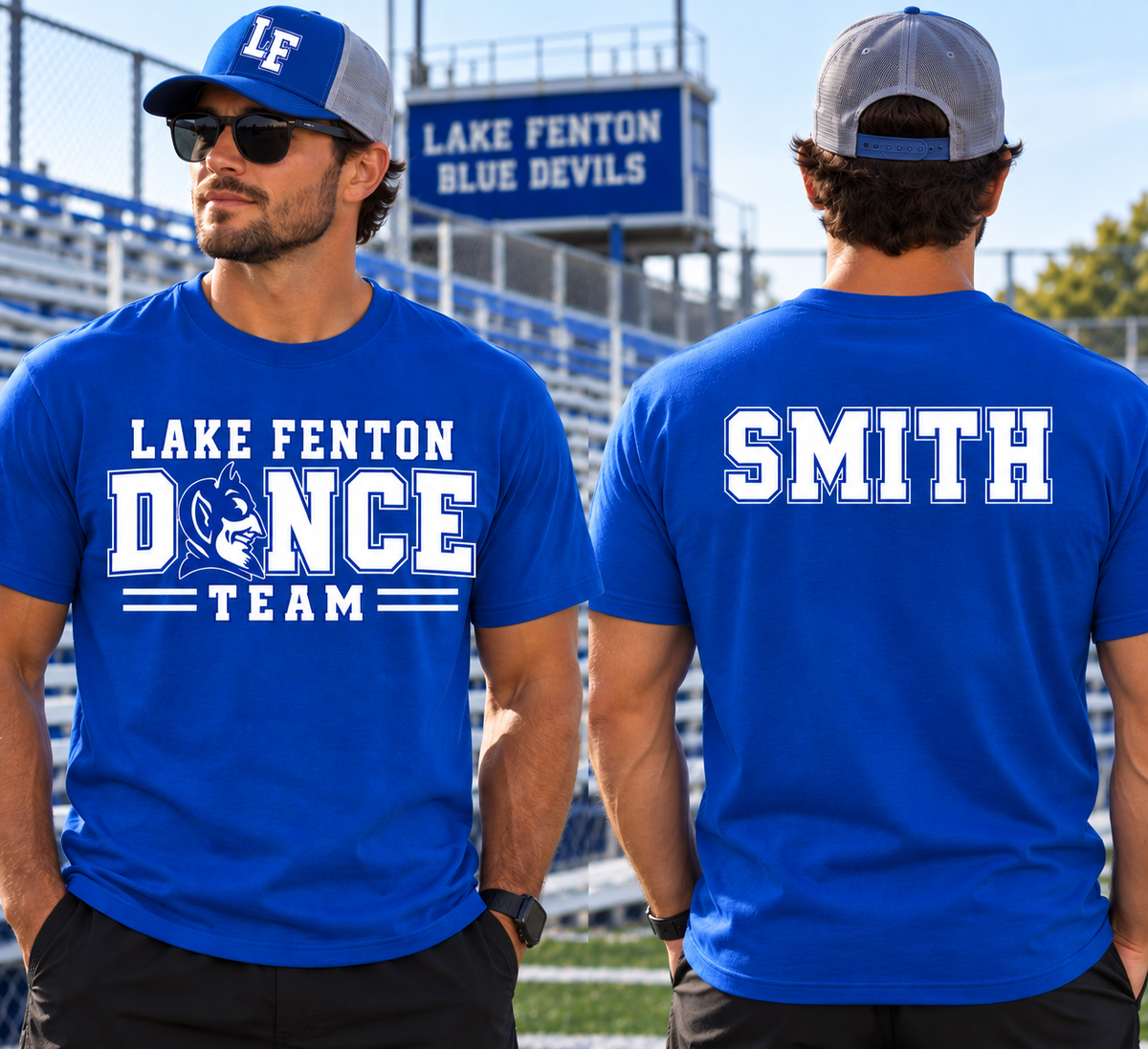 Lake Fenton Dance Team Personalized ROYAL BLUE T-Shirt Unisex Fit Bella Canvas T-shirts XS-4XL
