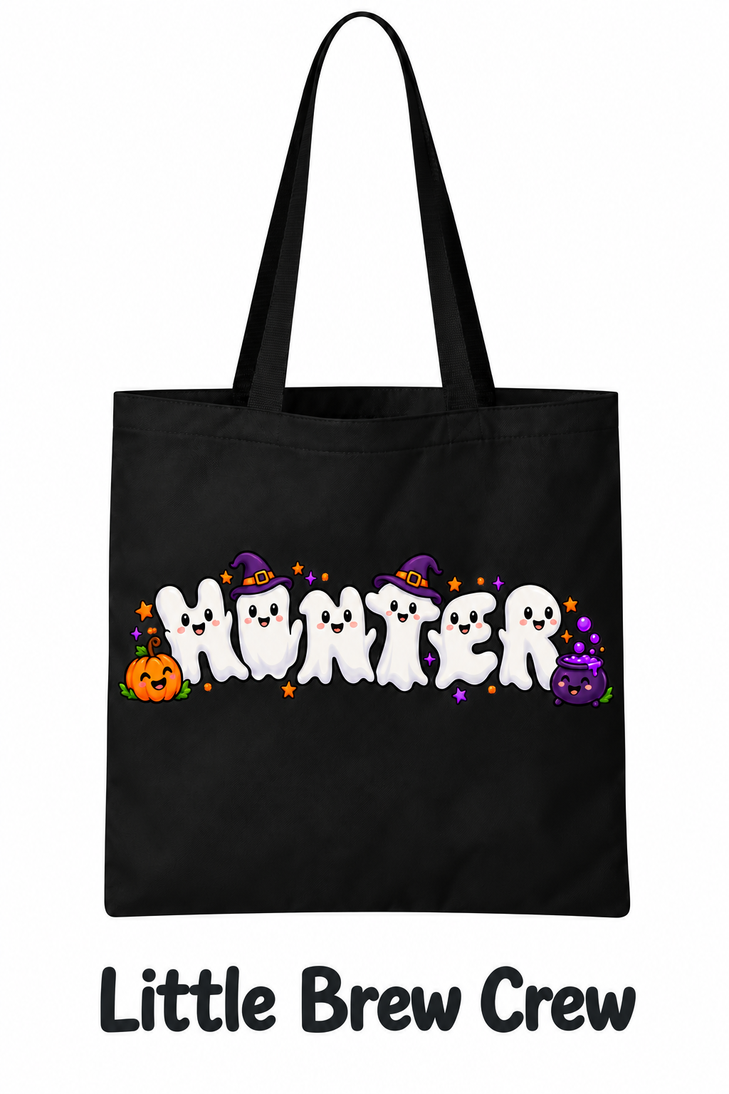 Personalized Cute Halloween Treat Canvas Bags! 10 Cute Designs!