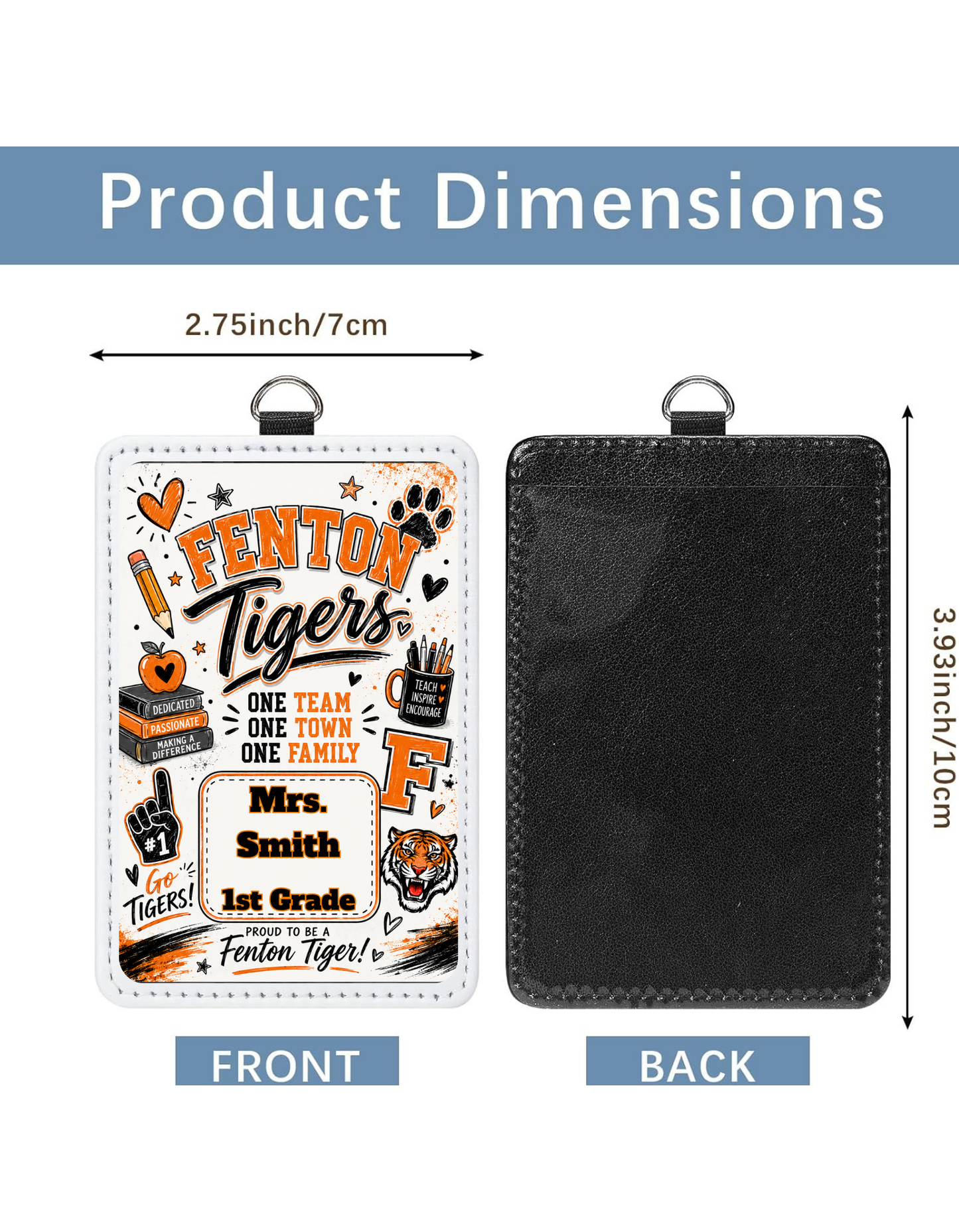 Personalized ID Badge Holders - Fenton Teacher/Staff/Administration