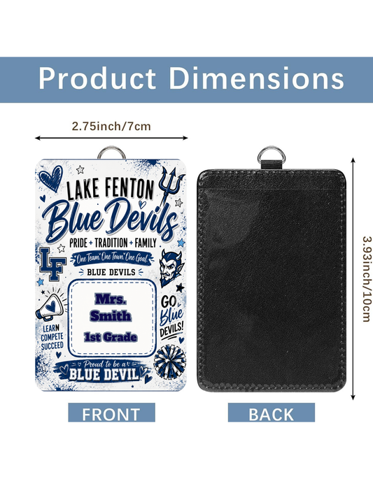 Personalized ID Badge Holders - Lake Fenton Teacher/Staff/Administration