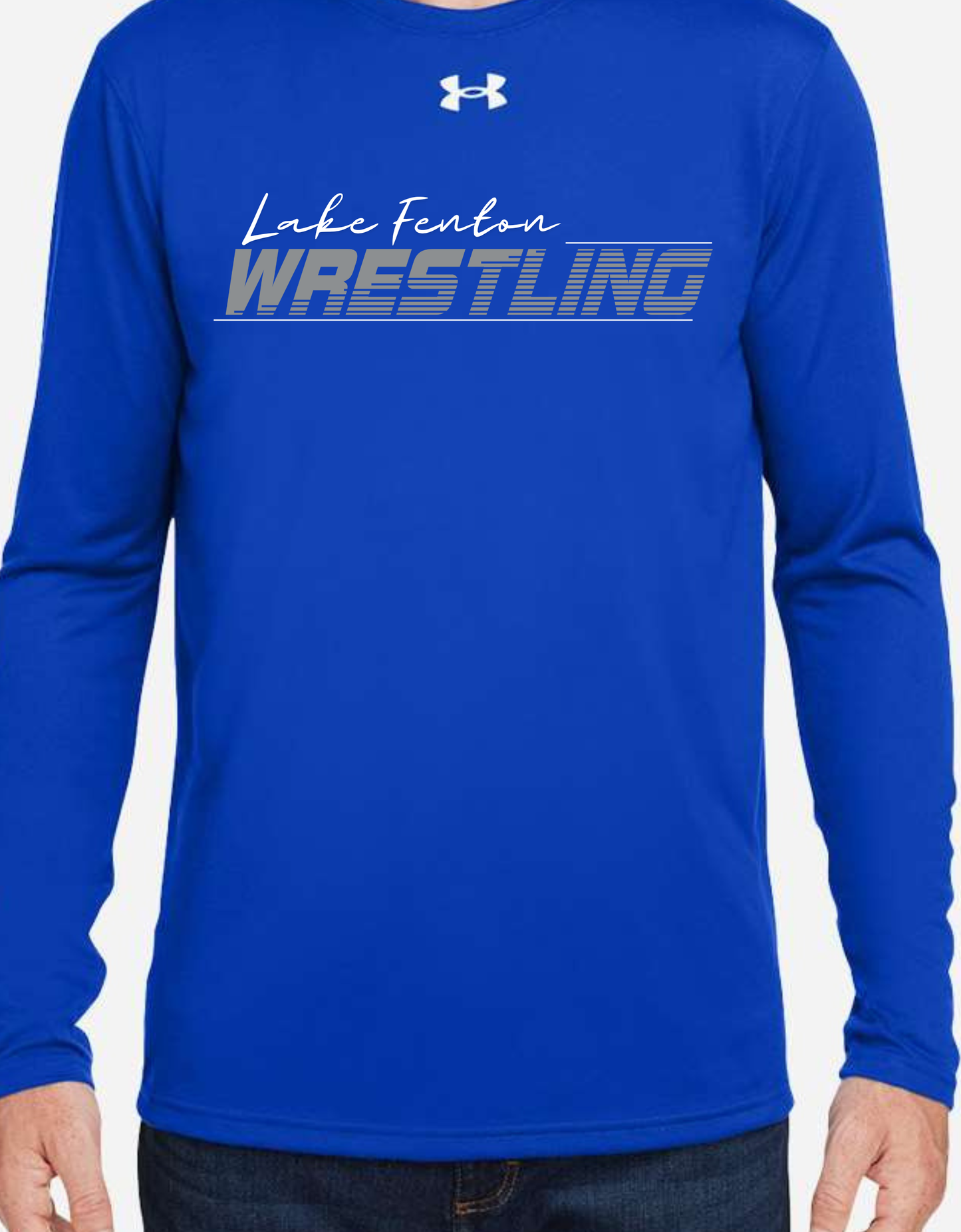 LAKE FENTON WRESTLING LONG SLEEVE PERFORMANCE UNDER ARMOUR ADULT S-4XL