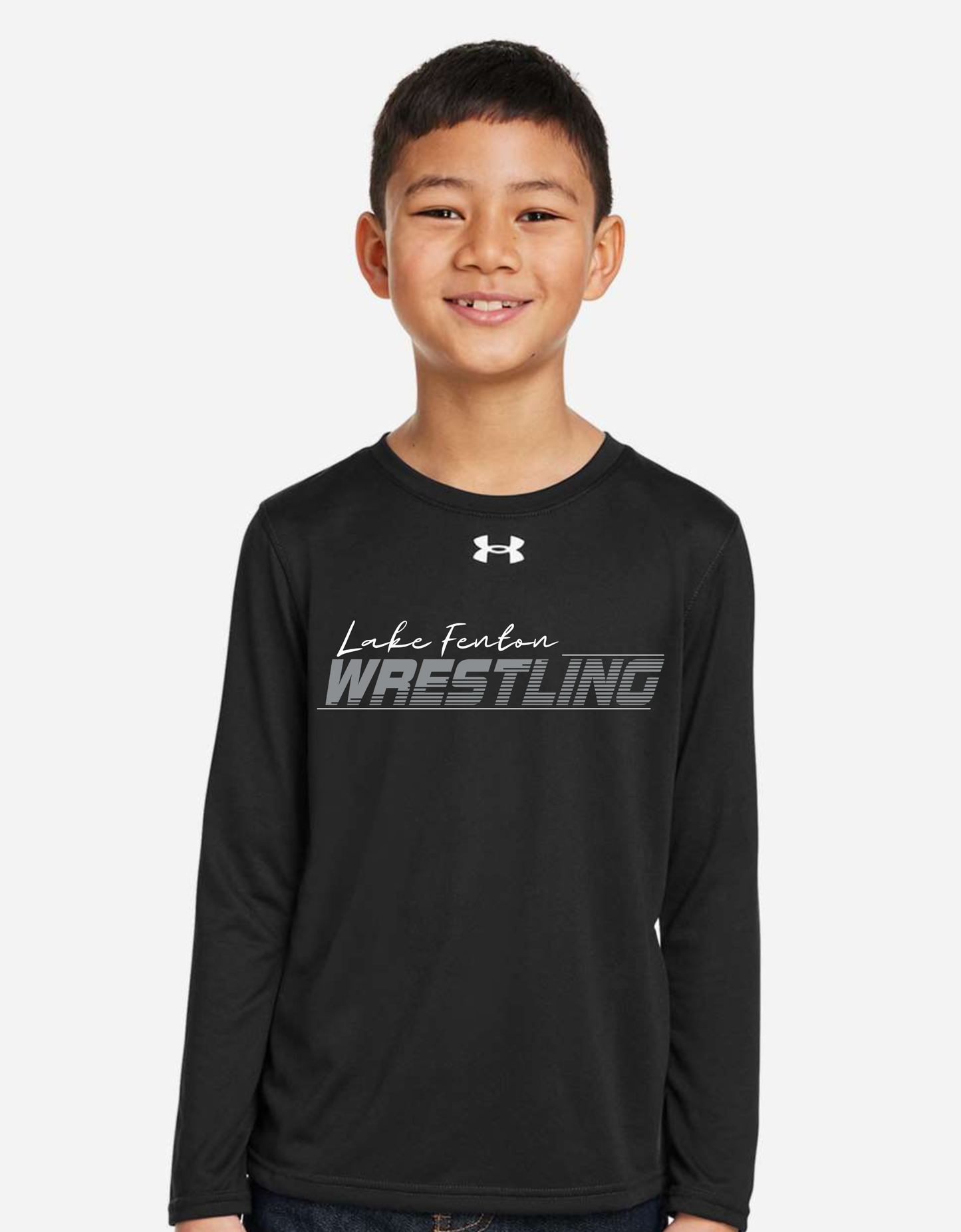 LAKE FENTON WRESTLING LONG SLEEVE PERFORMANCE UNDER ARMOUR YOUTH S-XL