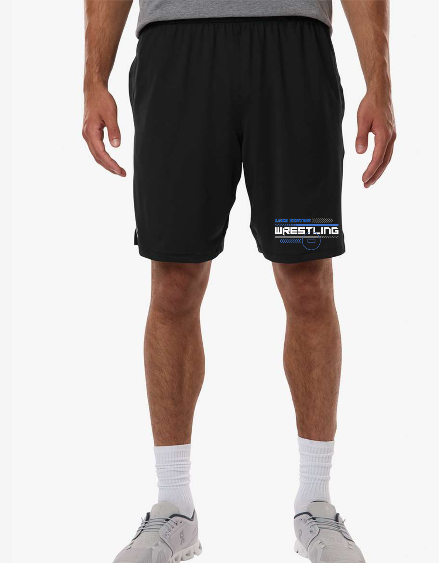 Adult Shorts Under Armour Mesh Men's Tech Vent 9" Shorts  Lake Fenton Wrestling Black