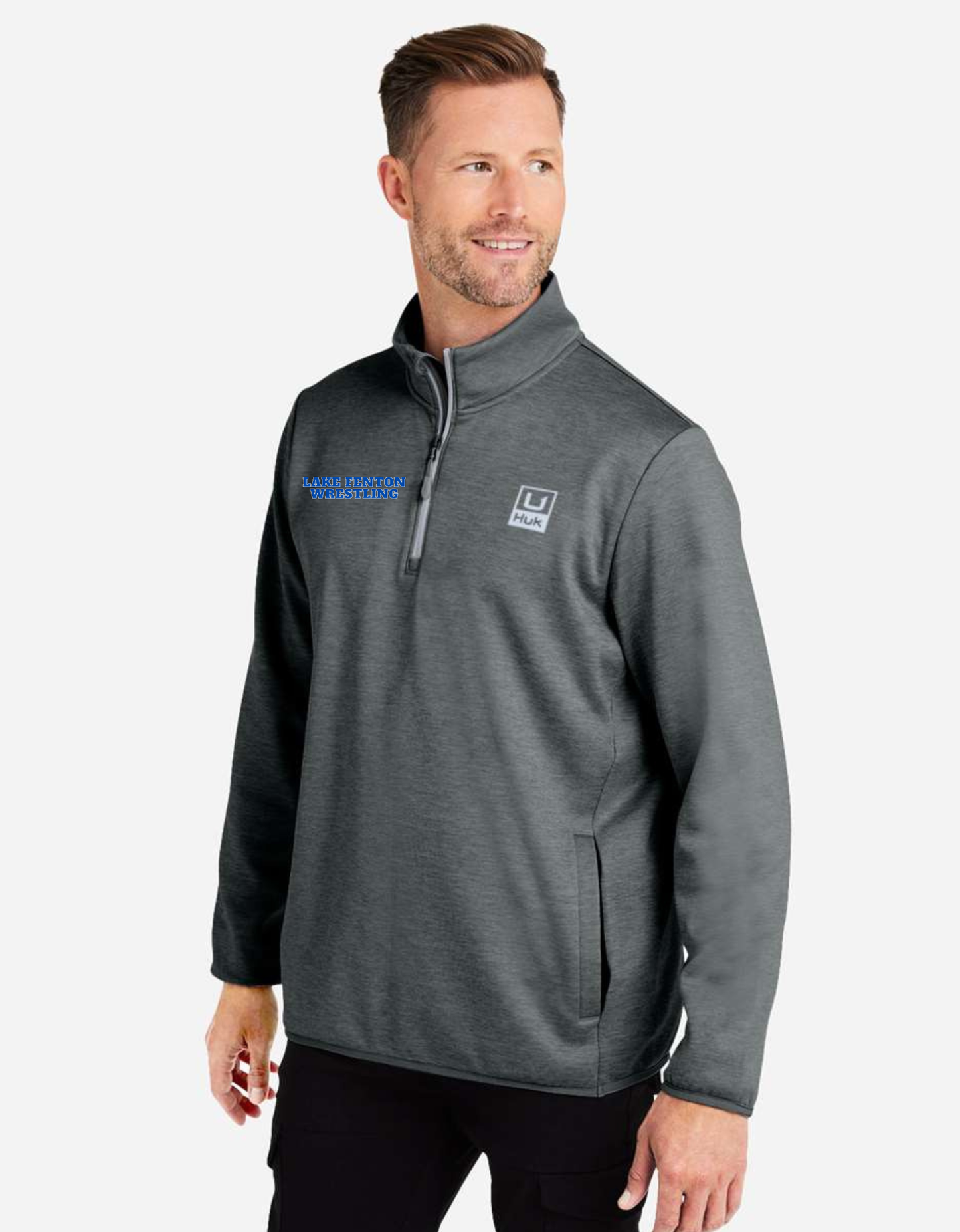 Lake Fenton Wrestling HUK Quarter Zip Adult Sizes S-3XL